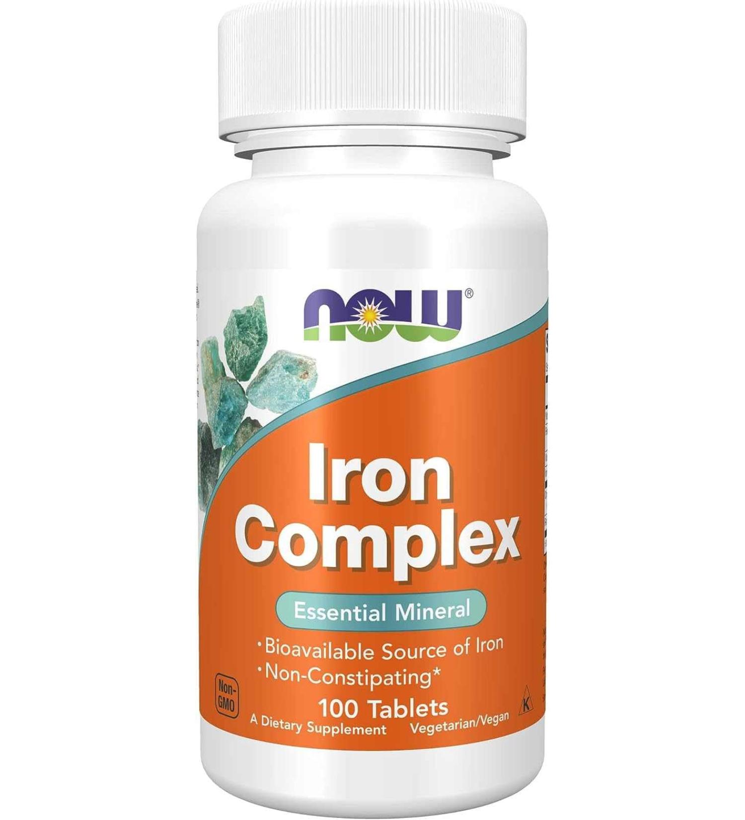 Now Foods Iron Complex 100tab - Buy Online on GoSupps.com