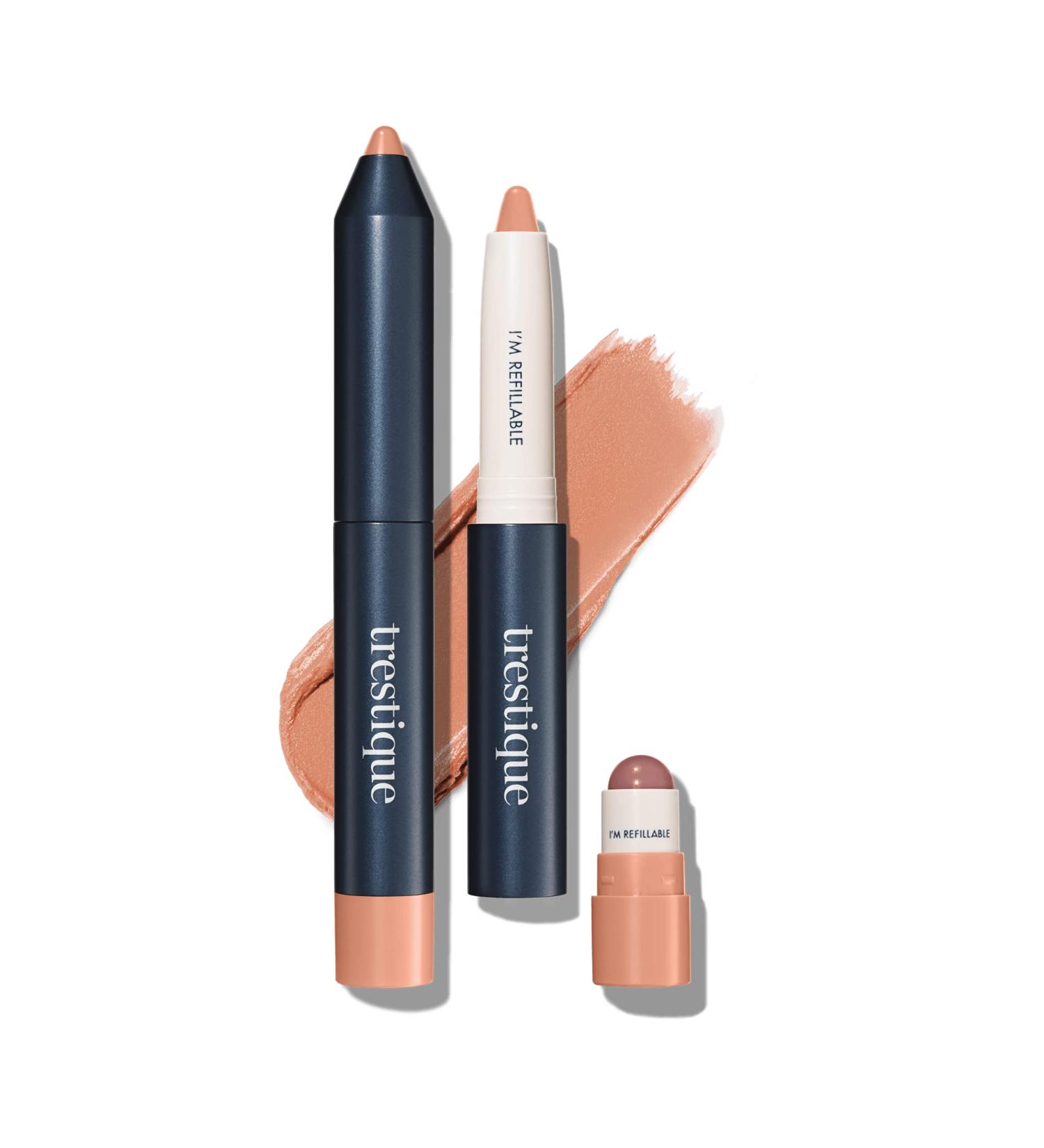 treStiQue Matte Lip Crayon Set - Nantucket Nude | 2-in-1 Lip Liner and Gloss Balm Kit - Buy Online on GoSupps.com