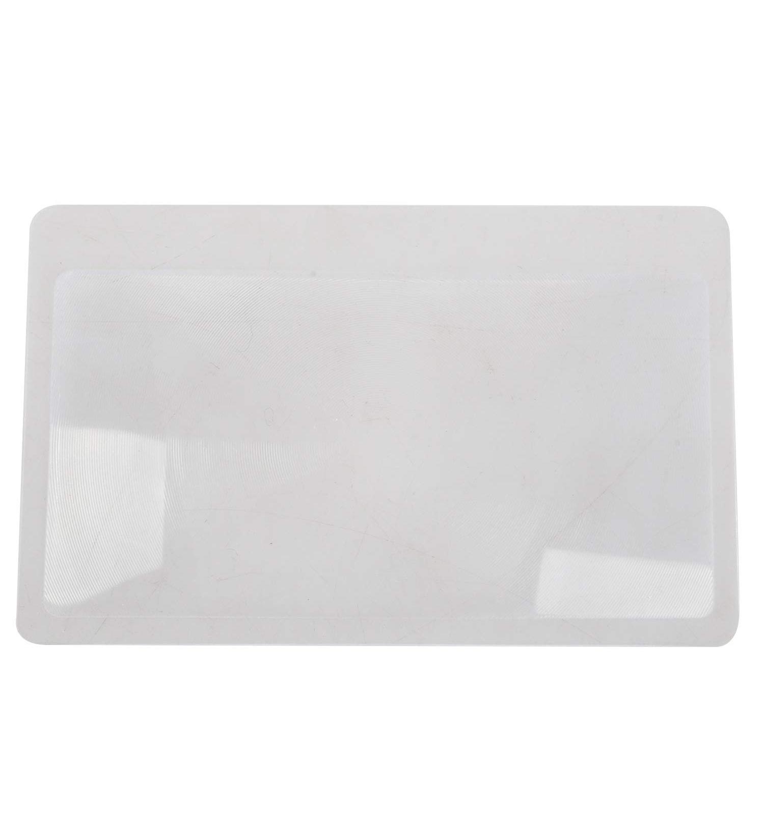 Plauauyt 3 X Magnifier Magnification Magnifying Fresnel Pocket Credit Card Size Transparent Magnifying Glass - Buy Online on GoSupps.com