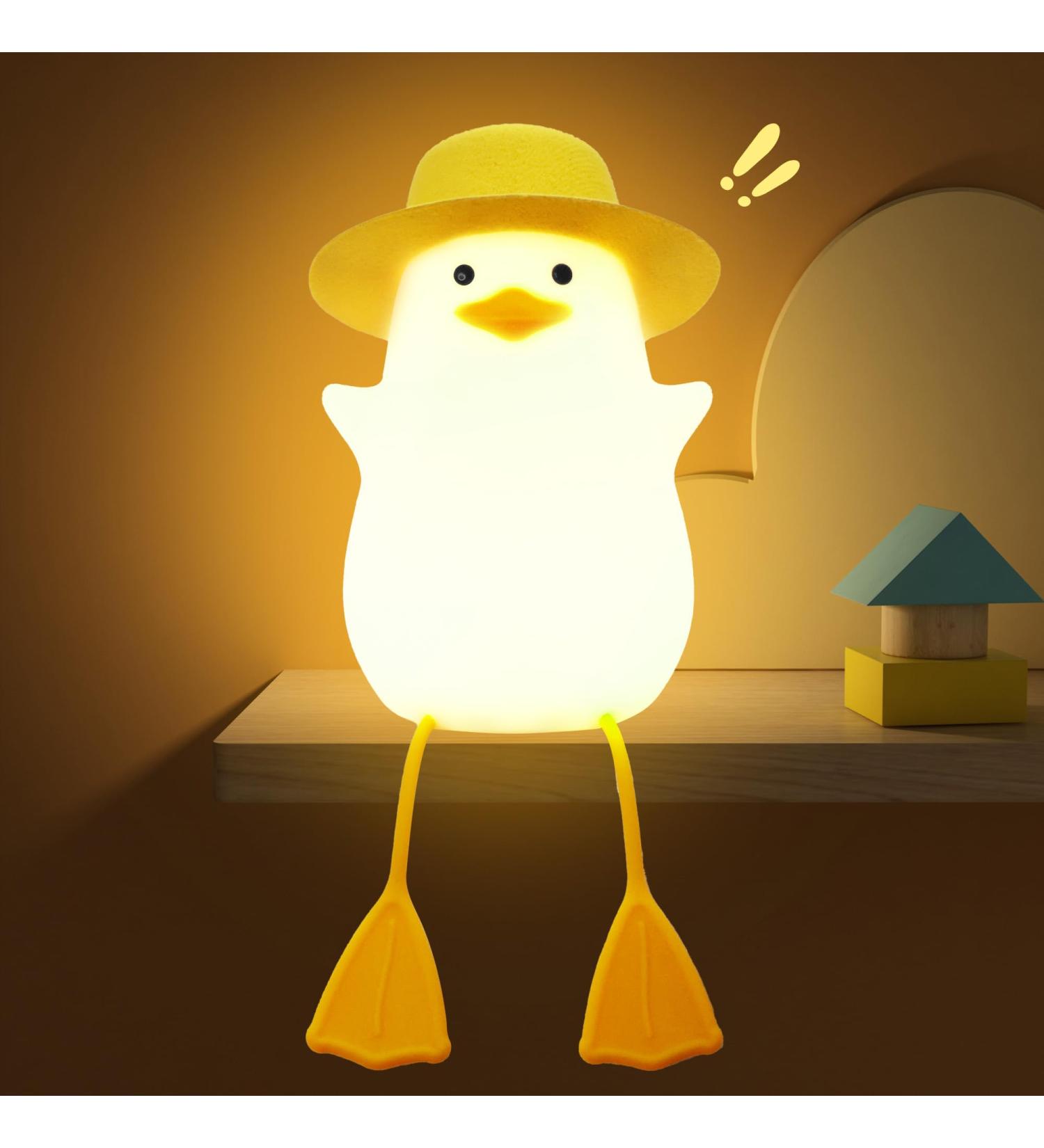 Duck Night Light - Rechargeable & Dimmable Lamp for Kids, Nursery and Bedroom - Touch Control, Portable Design - Ideal Gift for Girls and Boys - Buy Online on GoSupps.com