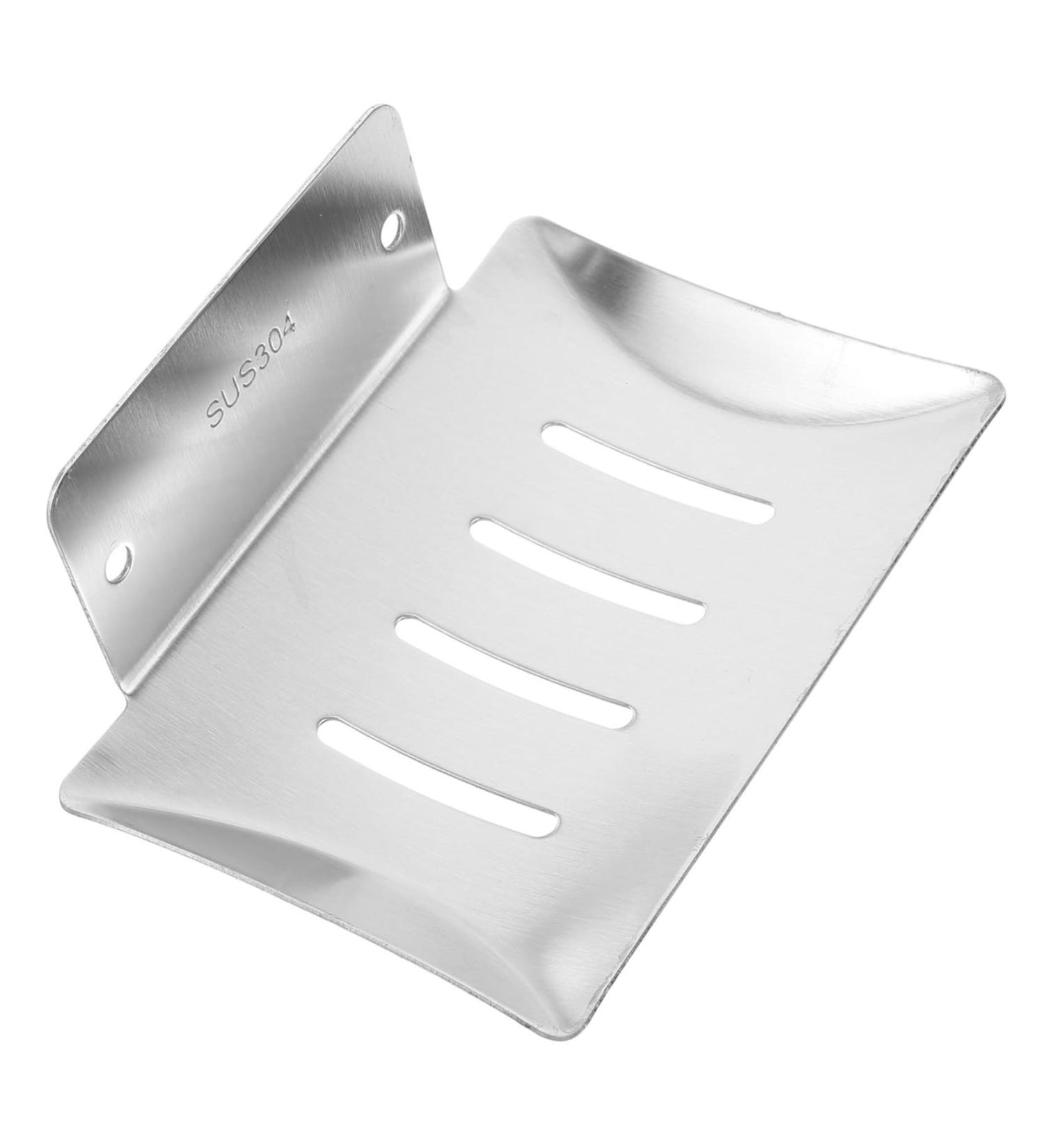 Ciieeo Bathroom Soap Holder Soap Dish Holder Shower Soap Holder Soap Dish with Drain Vacuum Soap Dish Draining Soap Hanging Soap Holder Shower Soap Dish Wall-mounted Xiaozaowang Silver 12.6x8.4x3cm - Buy Online on GoSupps.com