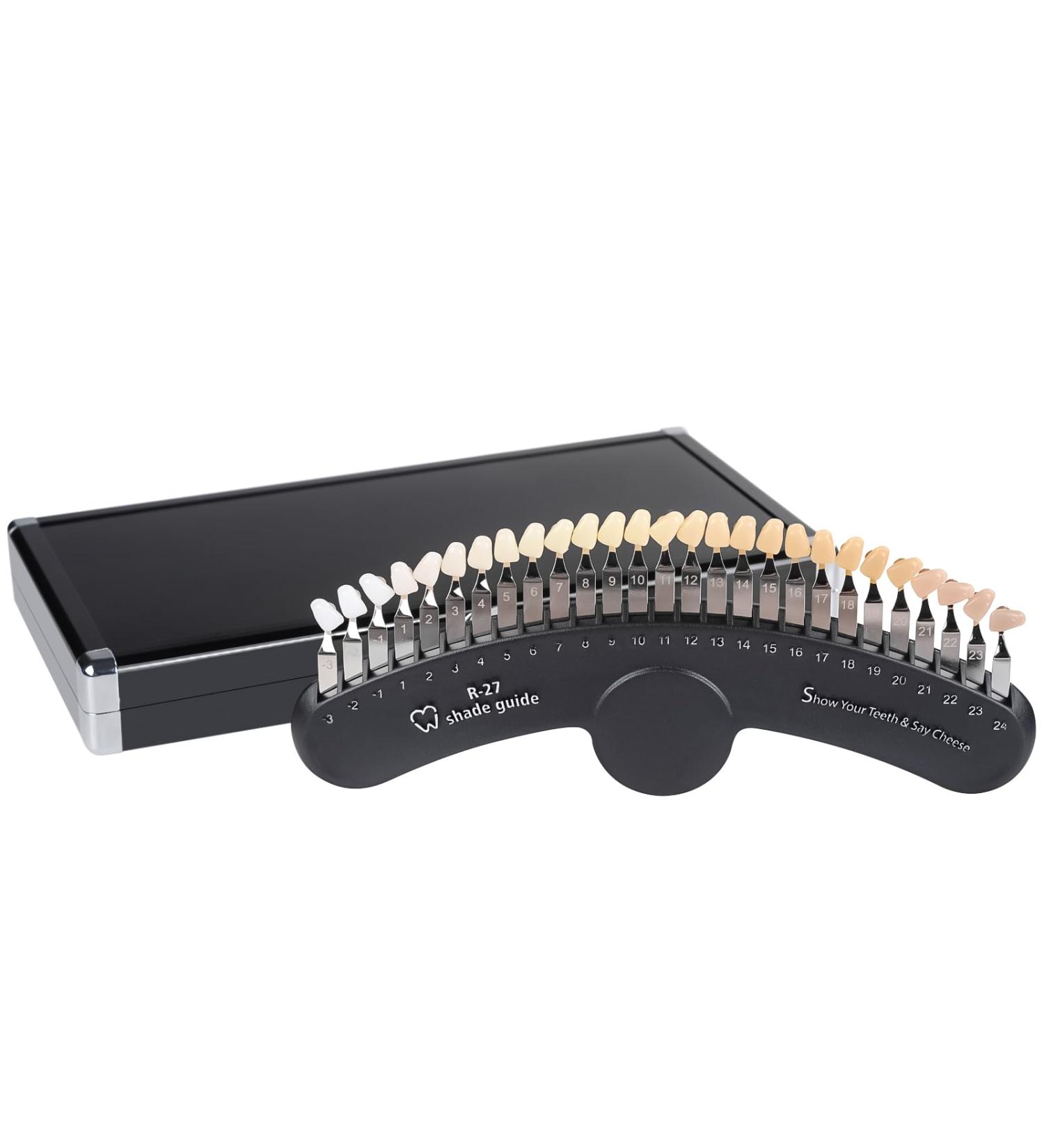 27 Colors Shade Guide Shade Chart Teeth Color Contrast Comparison for Home Beauty Salon Use R-27 - Buy Online on GoSupps.com