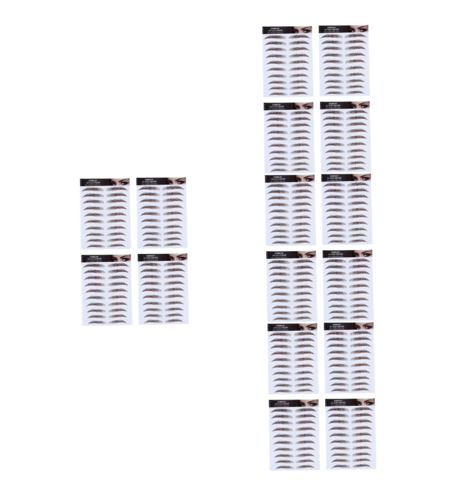 FOMIYES 16 Pcs Eyebrow Stickers Eyebrow Shaping Template 6d Hair- Eyebrows Stickers Eyebrow Stencils Bionic - Buy Online on GoSupps.com