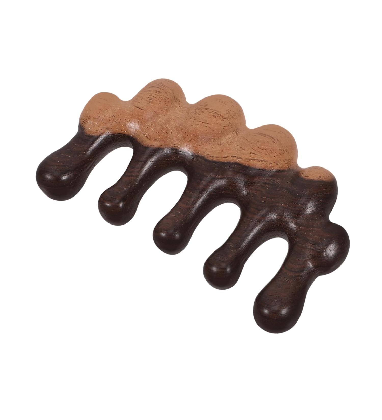 Buy Sewoart Massage Comb - Black Wooden Scalp Nursing Tool No Static Robust Design - 10.00x5.50cm for Hair Care - Buy Online on GoSupps.com