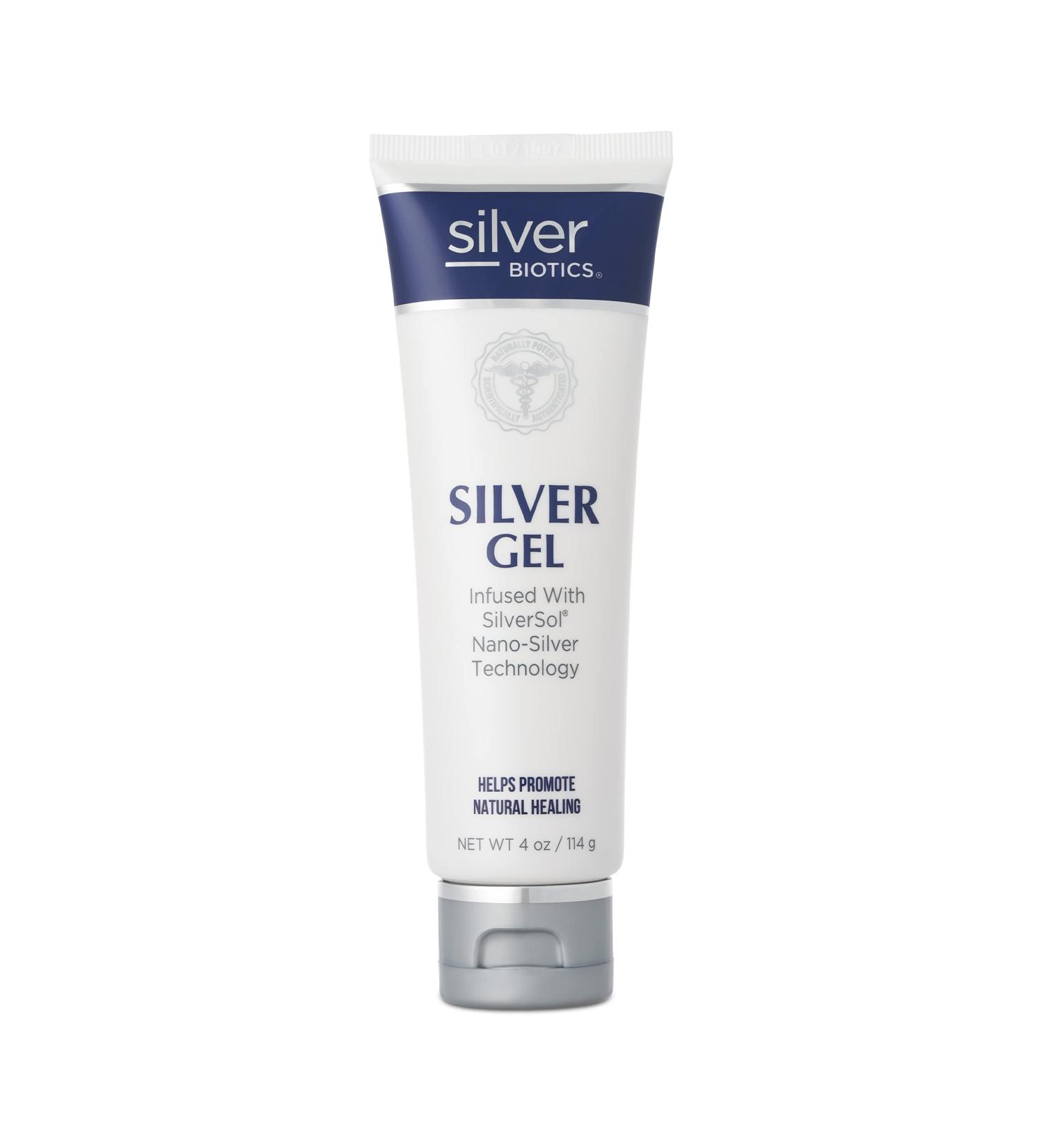 Silver Biotics Colloidal Silver Gel - 4 Oz, 20 Ppm - Nano-silver Infused Hydrogel - American Biotech Labs - Pack of 1 - Buy Online on GoSupps.com