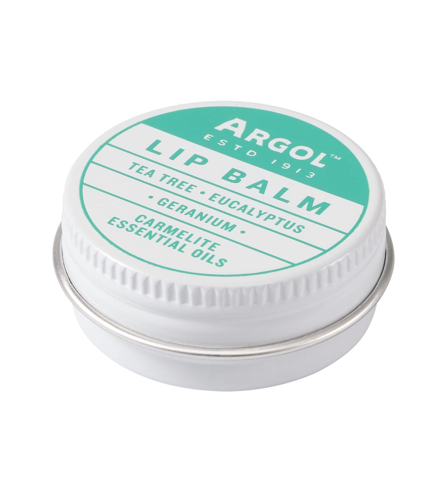 Argol Lip Balm Hydrating - Nourishing Essential Oil Blend with Tea Tree Eucalyptus and Geranium - Protects and Heals Dry Chapped Lips - Soothing Formula for Sensitive Skin - 0.15 oz - Buy Online on GoSupps.com