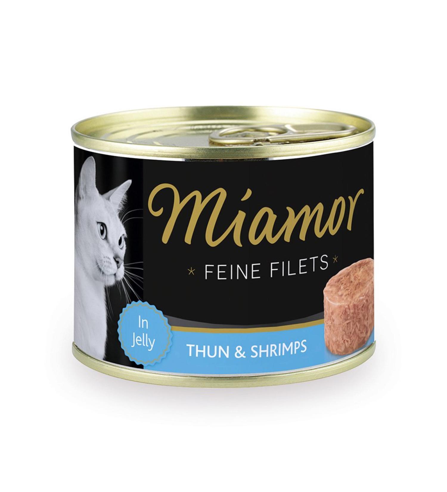 Miamor Fine Fillets in Jelly Tuna & Shrimps 12x185g