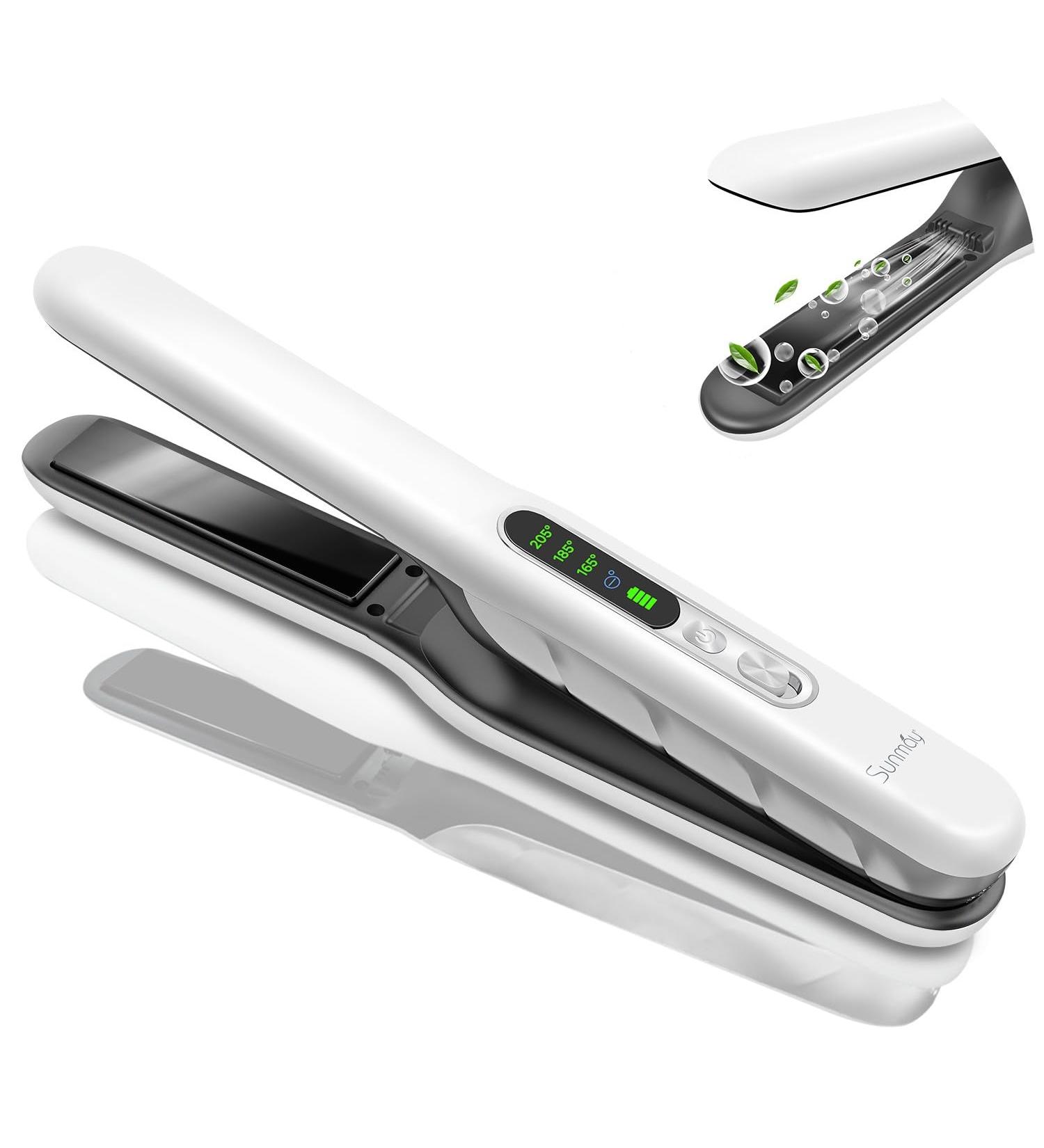 Buy SUNMAY Voga Plus Ionic Cordless Hair Straightener & Curler - Fast Heating USB Rechargeable - Perfect for Travel | International Shipping Available - Buy Online on GoSupps.com