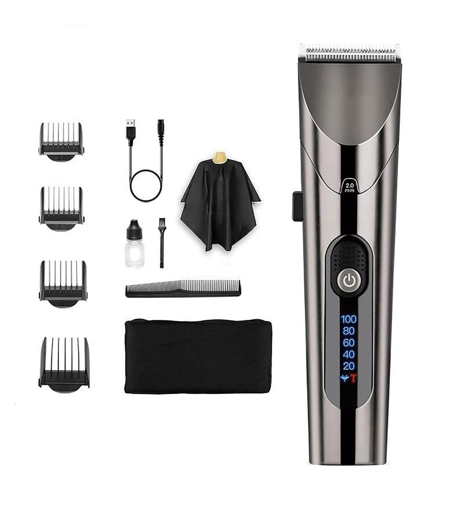 Professional Barber Scissors & Rechargeable Hair Clippers for Men - Washable Trimmer Set - Buy Online on GoSupps.com