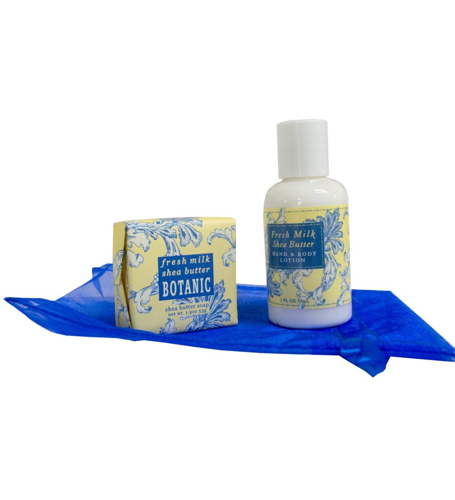 Greenwich Bay - Botanical Lotion & Soap Gift Set - Fresh Milk & Shea Butter