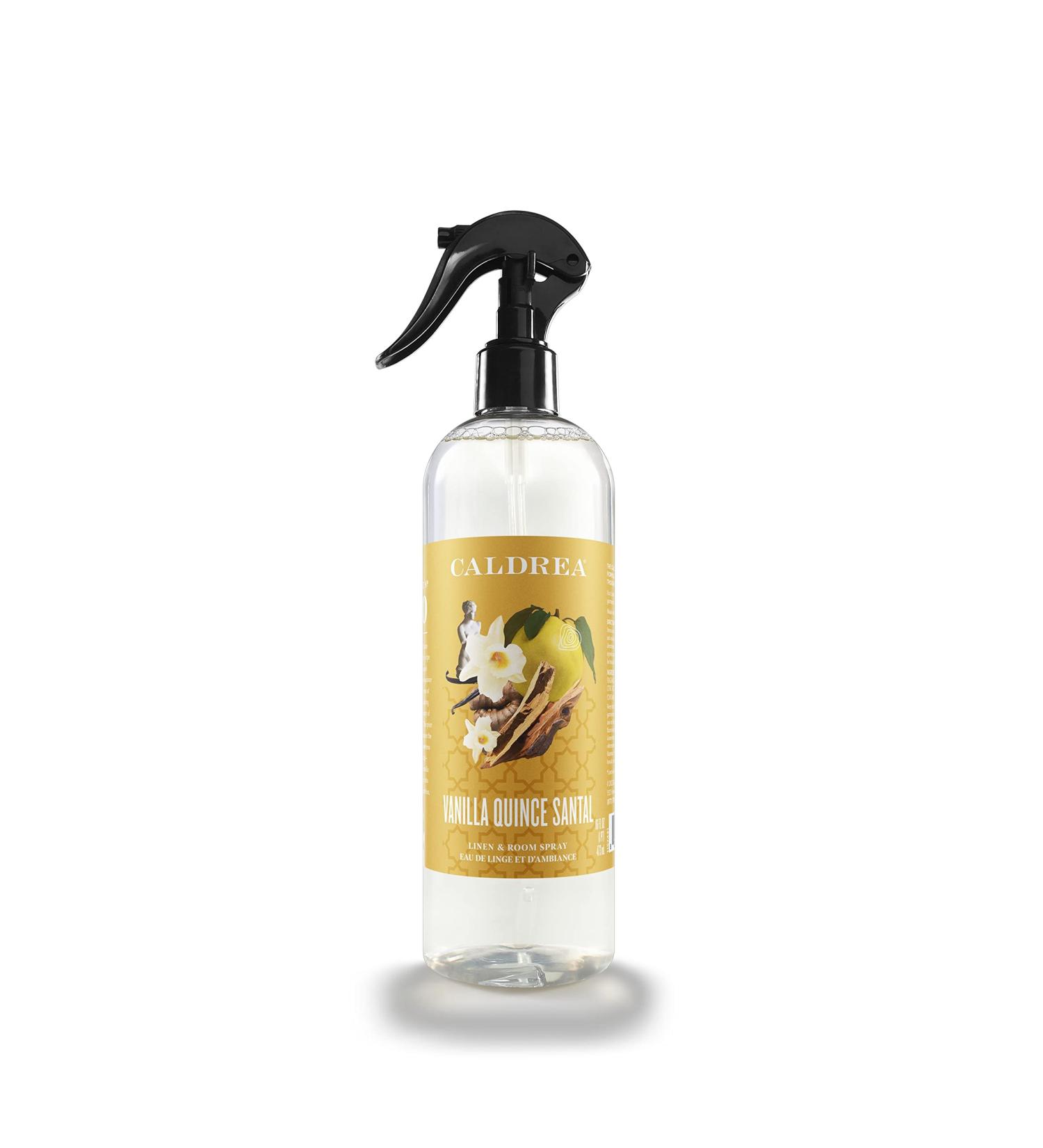 Caldrea Linen and Room Spray - Cardamom Seed Essential Oil Vanilla Quince Santal Plant-Derived Freshener 16 oz - International Shipping - Buy Online on GoSupps.com