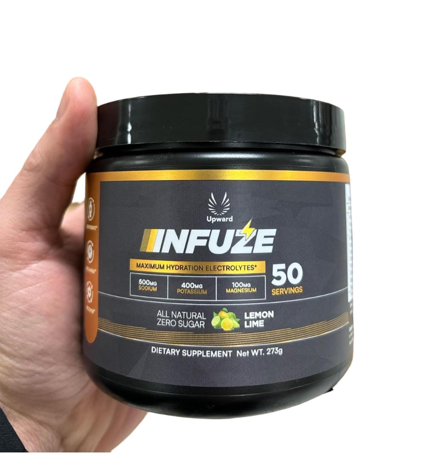 Upward Zero-Sugar Electrolytes - Lemon-Lime | Keto Paleo & Vegan | 50 Servings Hydration Drink Mix | Sugar Free Amino Acids Supplement - Buy Online on GoSupps.com