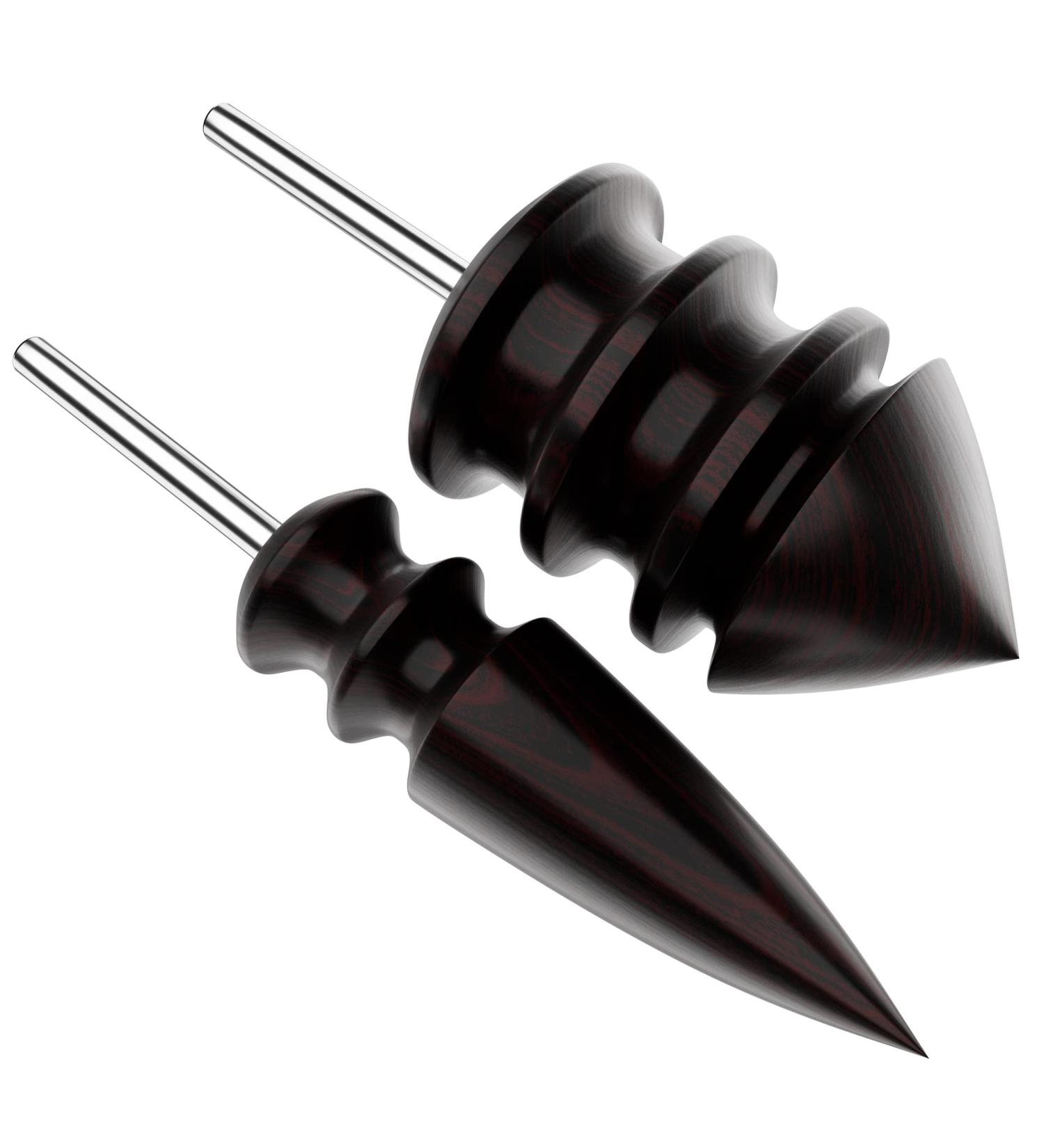 Sandalwood Leather Burnisher Bits 2-Pack for Rotary Tools - Pointed Tip & Multi Grooved Tips for Clean Edges in Leathercraft (Set A) - Buy Online on GoSupps.com