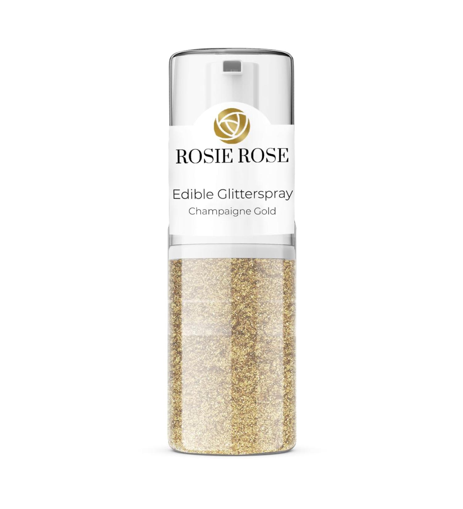 Champaign Gold Edible Glitter Spray 5G - Perfect for Muffins & Cake Decoration | Rosie Rose - Buy Online on GoSupps.com