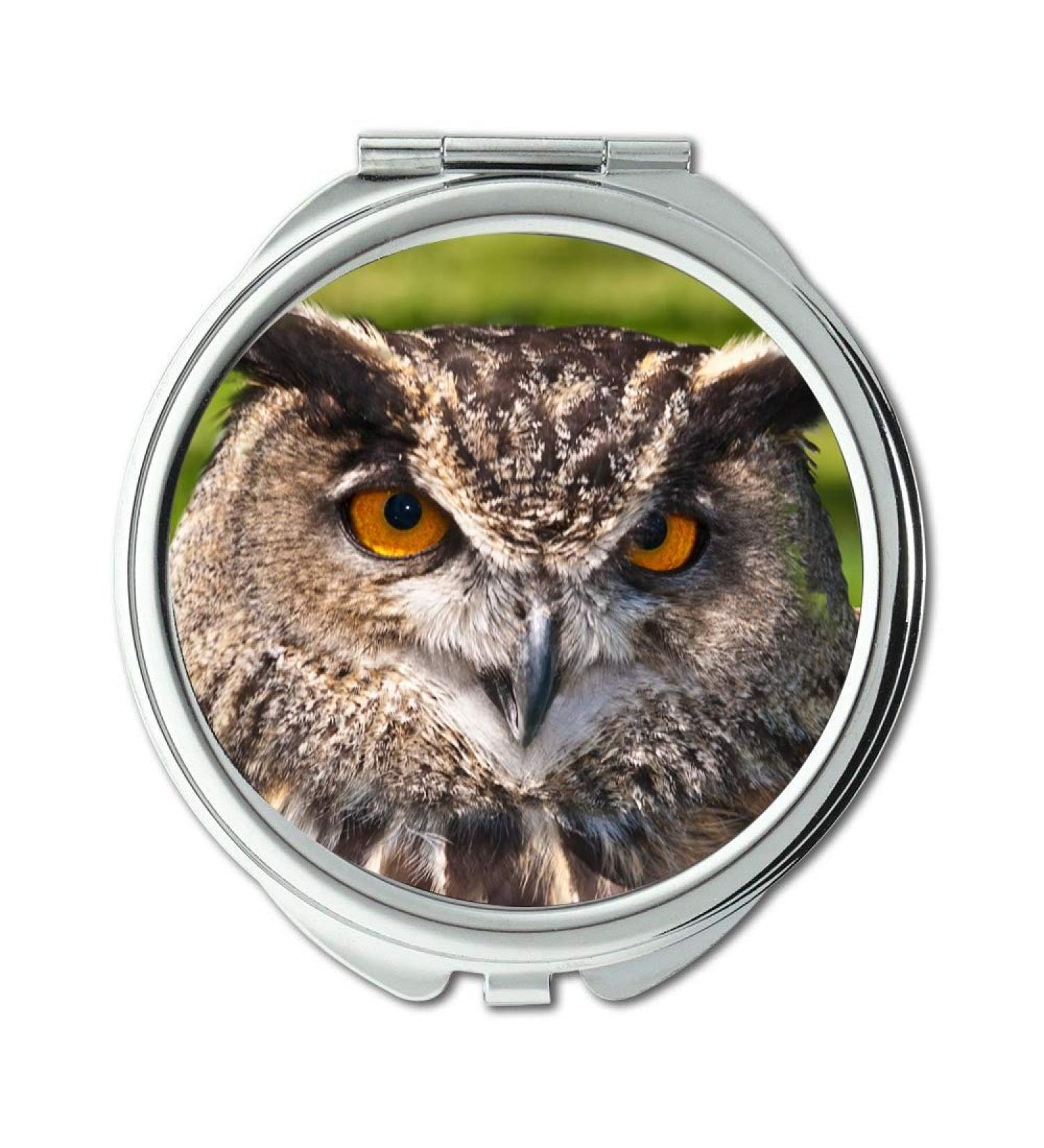 YENDOSTEEN Mirror Compact Mirror a owls habitat I see you pocket mirror portable mirror - Buy Online on GoSupps.com