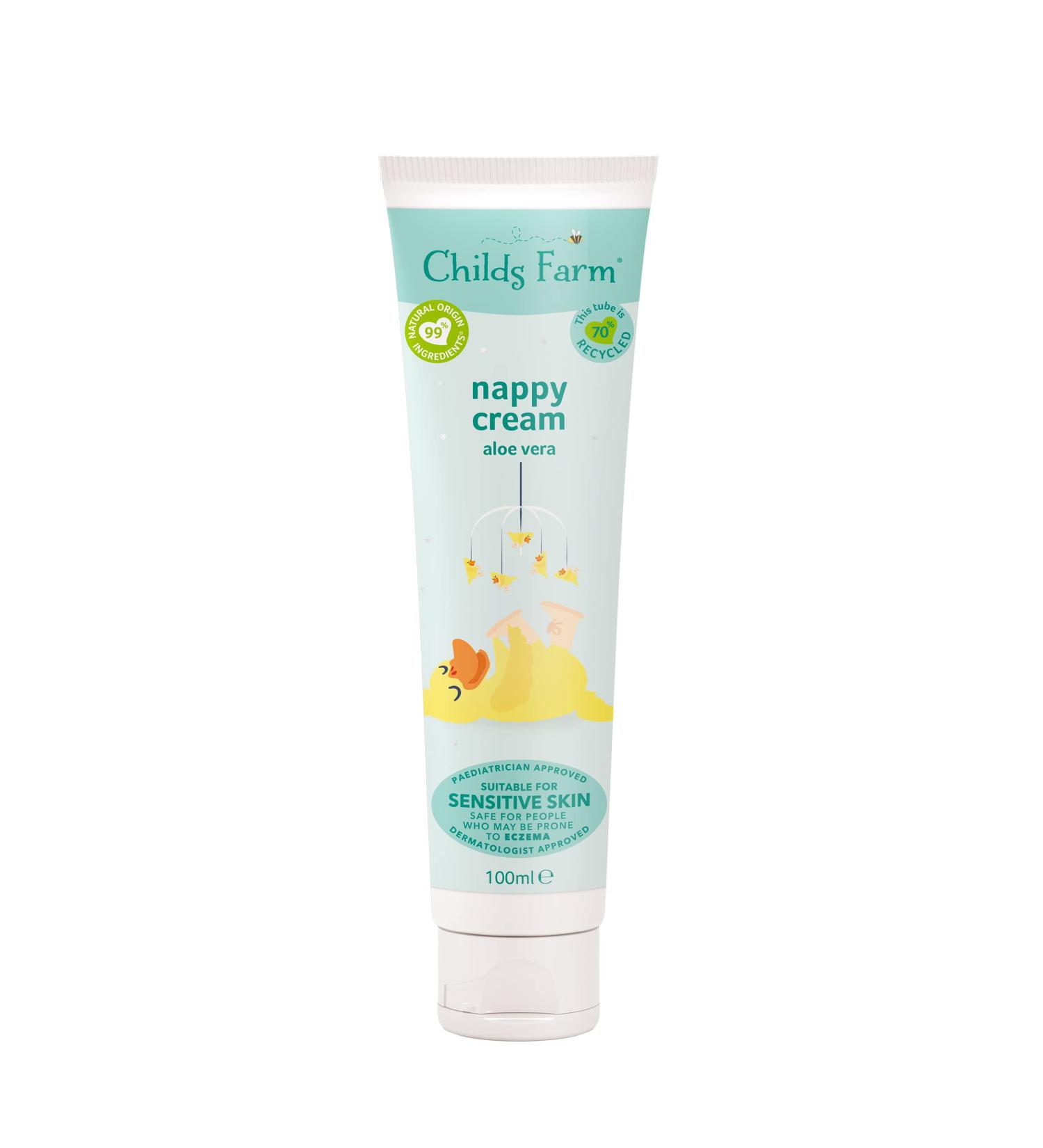 Childs Farm Baby Nappy Cream 100ml with Aloe Vera - Gentle Care for Newborns with Dry, Sensitive & Eczema-Prone Skin - Buy Online on GoSupps.com