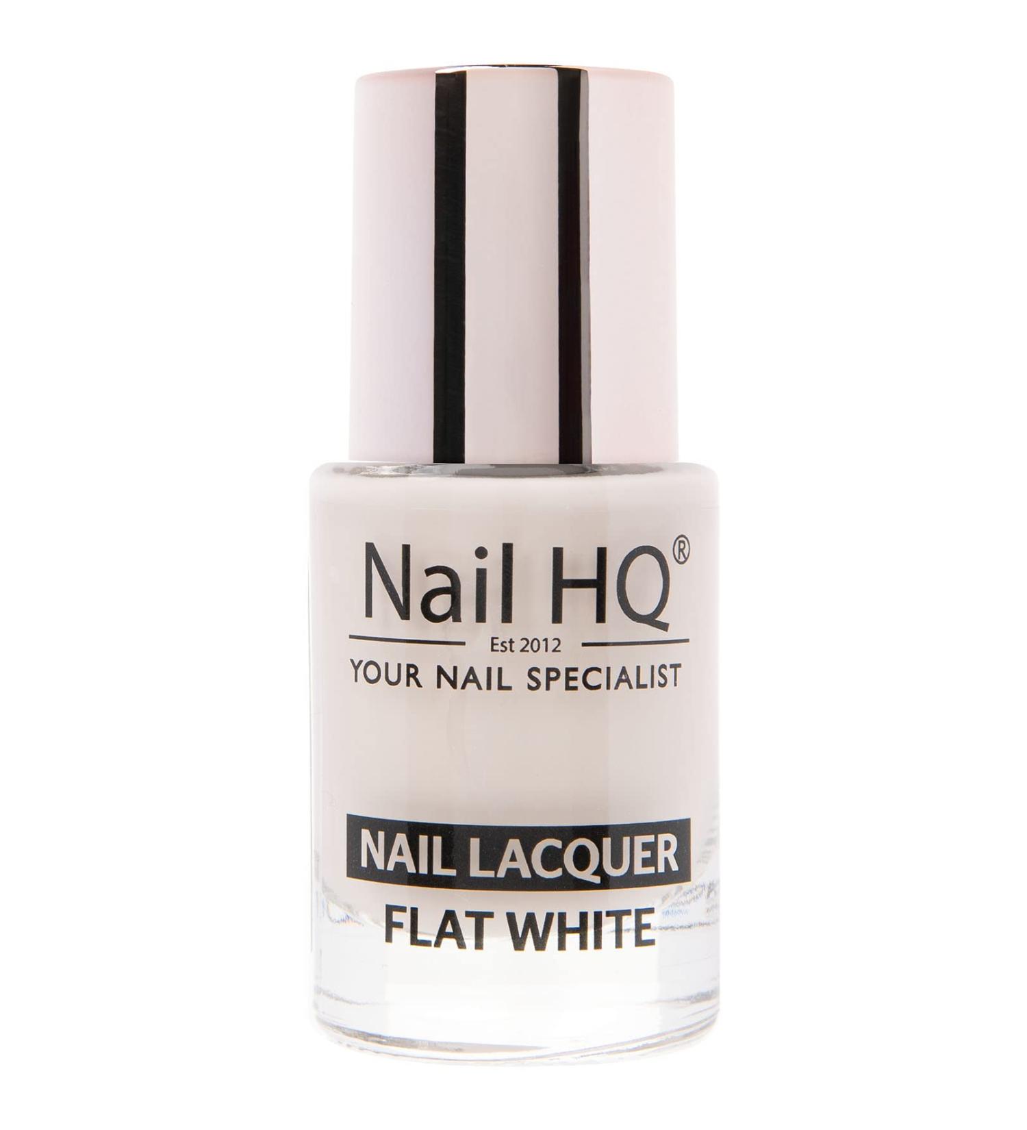 NAIL HQ Colour Flat White - 10ml Nude Flat White 10 ml (Pack of 1)