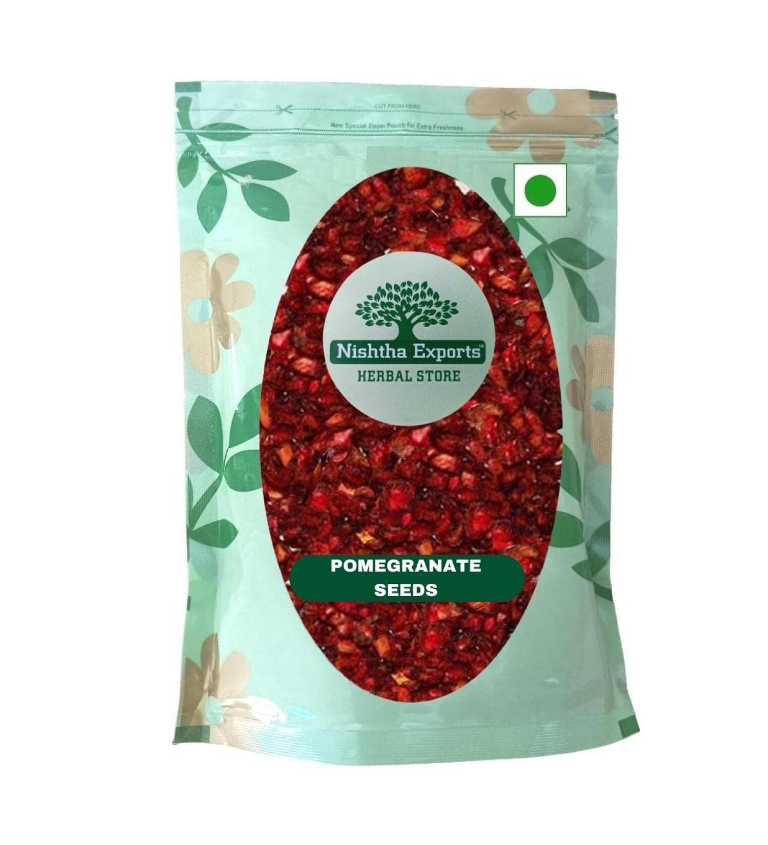 Anardana Seeds Sukha-Pomegranate Dry Seed-Raw Herbs-Punica Granatum Anaar dana-Anar-Jadi Booti-Single Herbs (500 Gram) - Buy Online on GoSupps.com