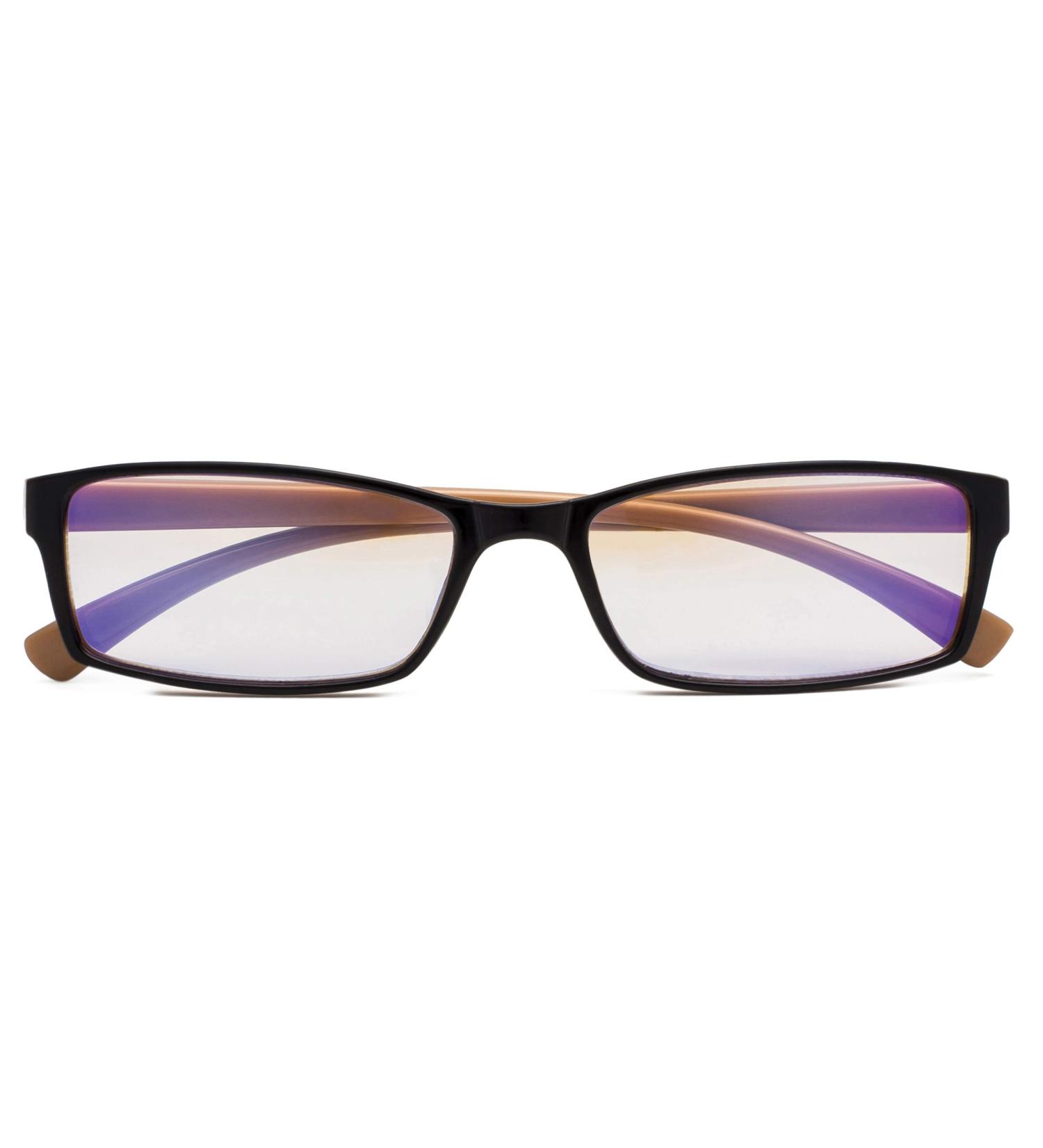 CessBlu Blue Light Filter Glasses for Women & Men | Fashionable Computer Readers & Reading Eyeglasses in Black-Brown - 1.5x - Buy Online on GoSupps.com