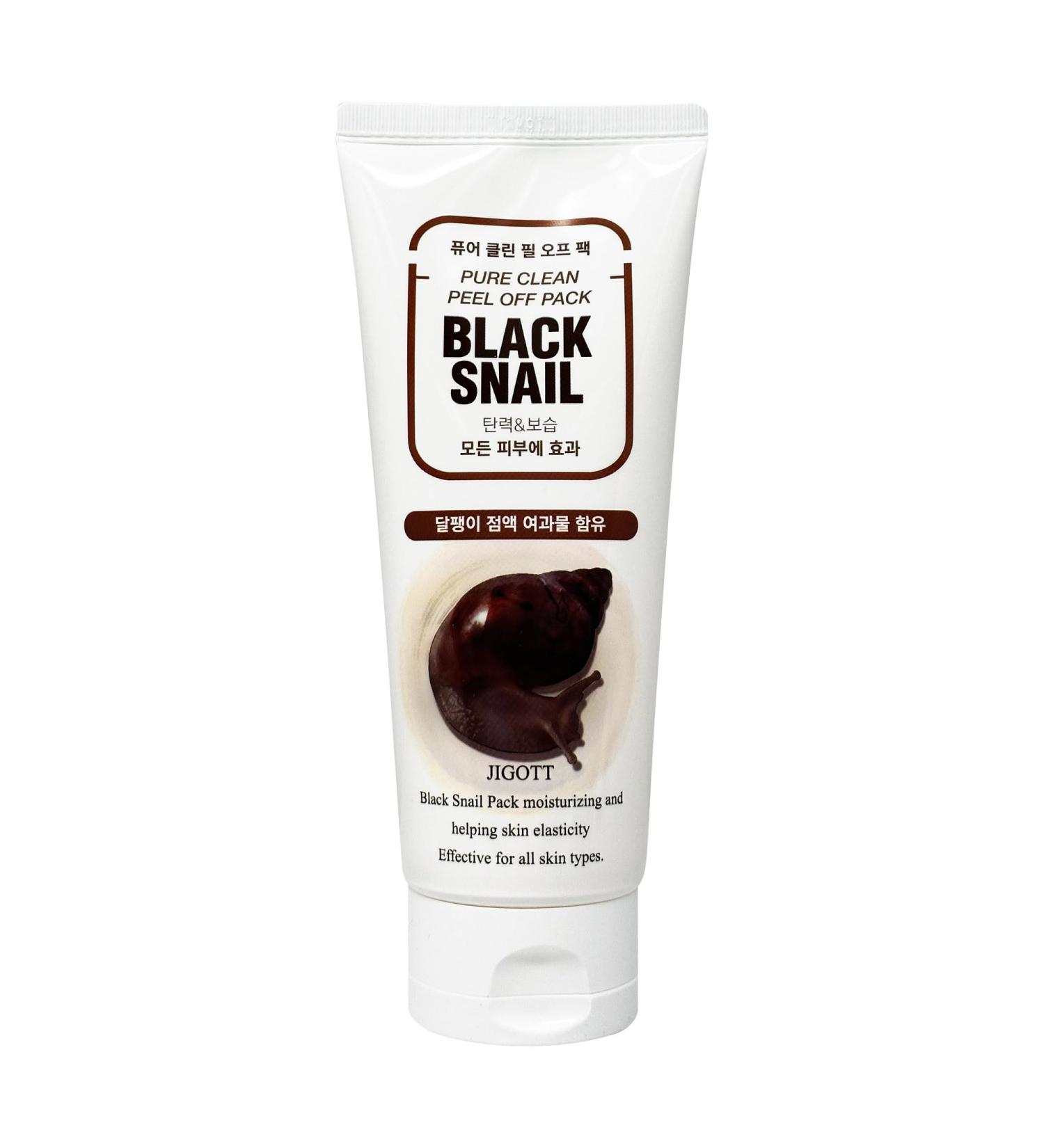 Pure Clean Peel Off Mask - Black Snail Extract for Glowing Skin | International Shipping Available - Buy Online on GoSupps.com