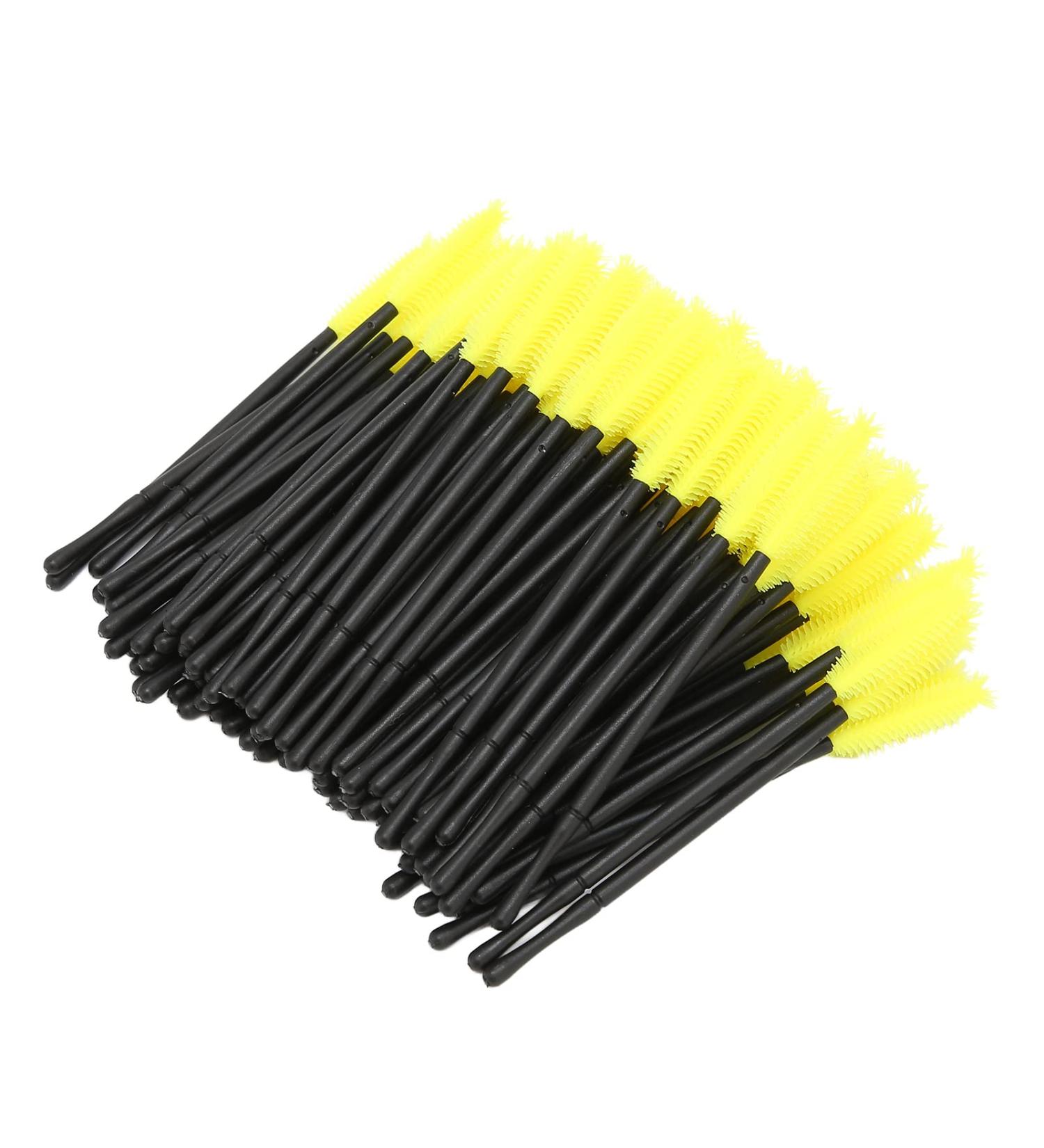 Mascara Wands Disposable Eyelashes Brush Natural Makeup Silicone Lightweight Sturdy Convenient Use for Women for Beauty Salon - Buy Online on GoSupps.com