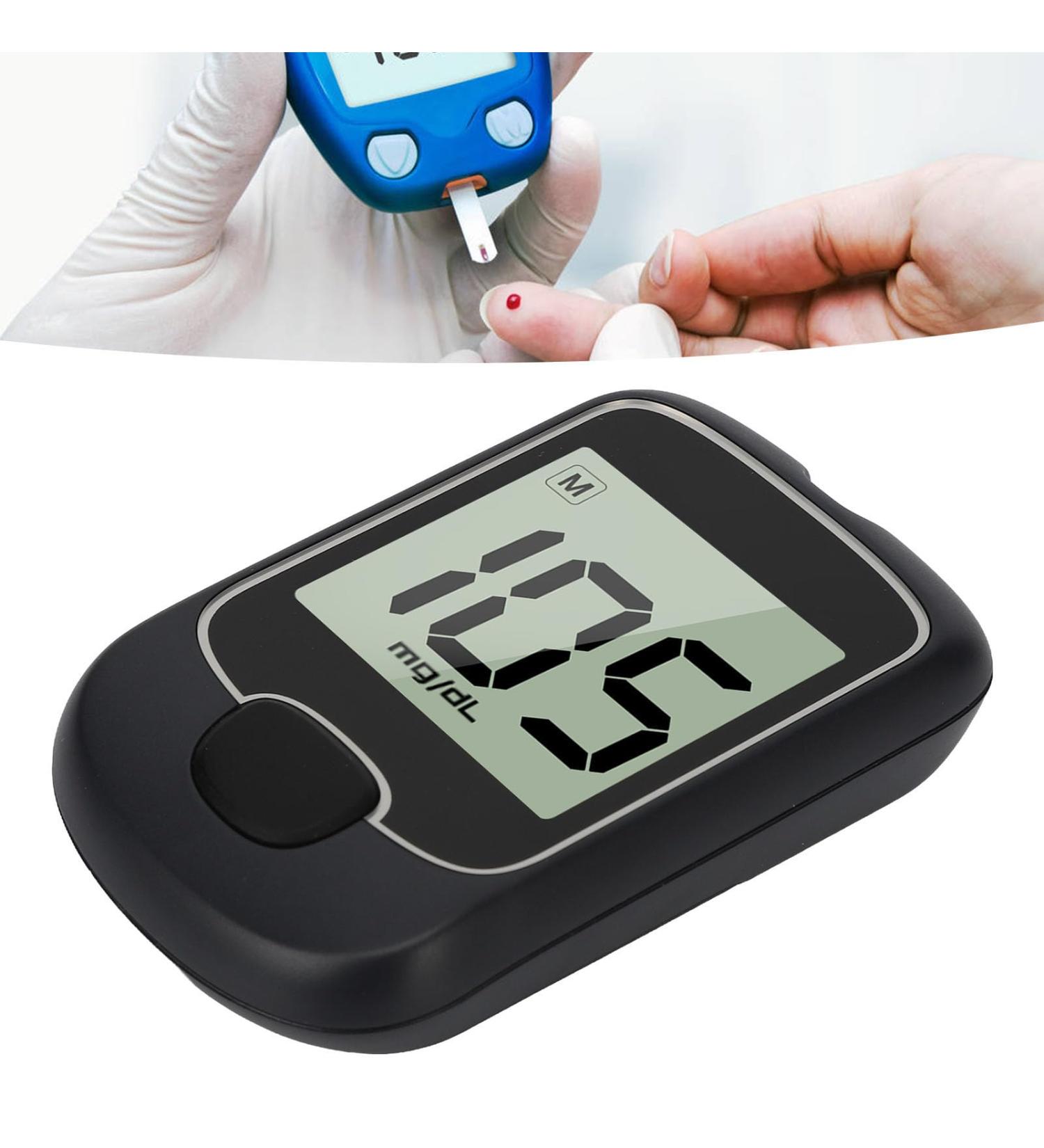Accurate Blood Glucose Monitor Kit with 50 Test Strips & Lancets | High Accuracy, Large LCD Screen, Portable Design Stainless Steel Pen - Buy Online on GoSupps.com
