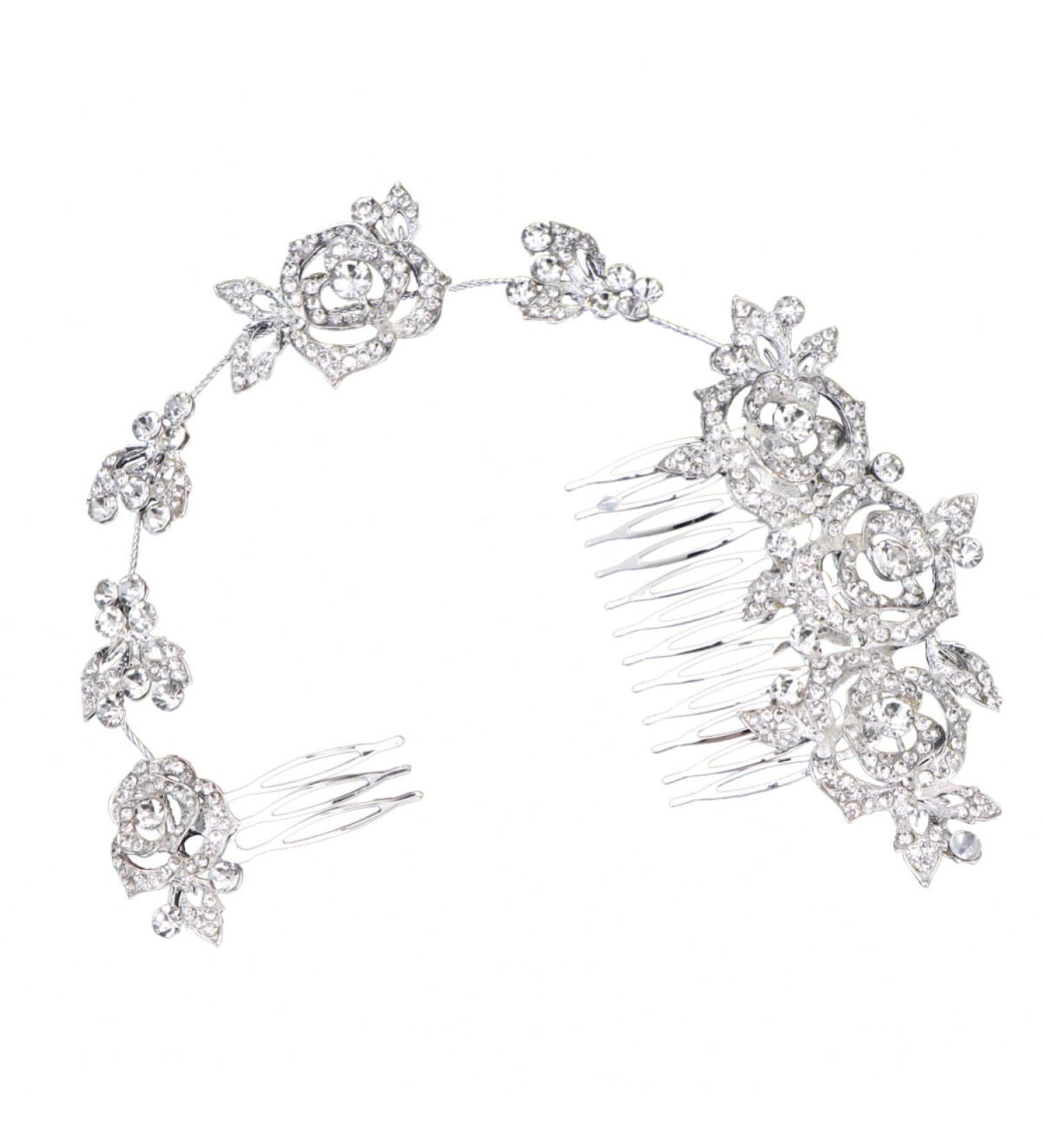 minkissy Accessories Headband Hair Comb Floral hair pin Bridal Wedding Hair Comb hair accessories alloy Hair - Buy Online on GoSupps.com