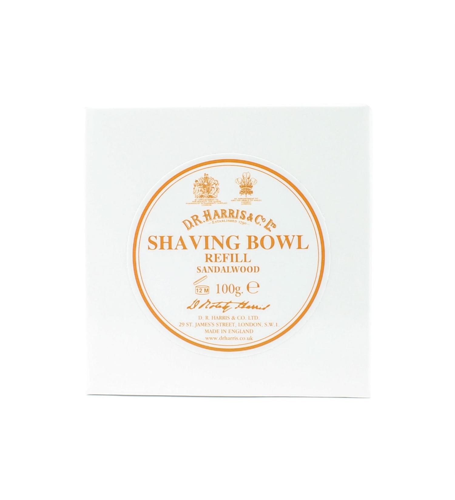 D R Harris Sandalwood Shaving Bowl Refill 100g
