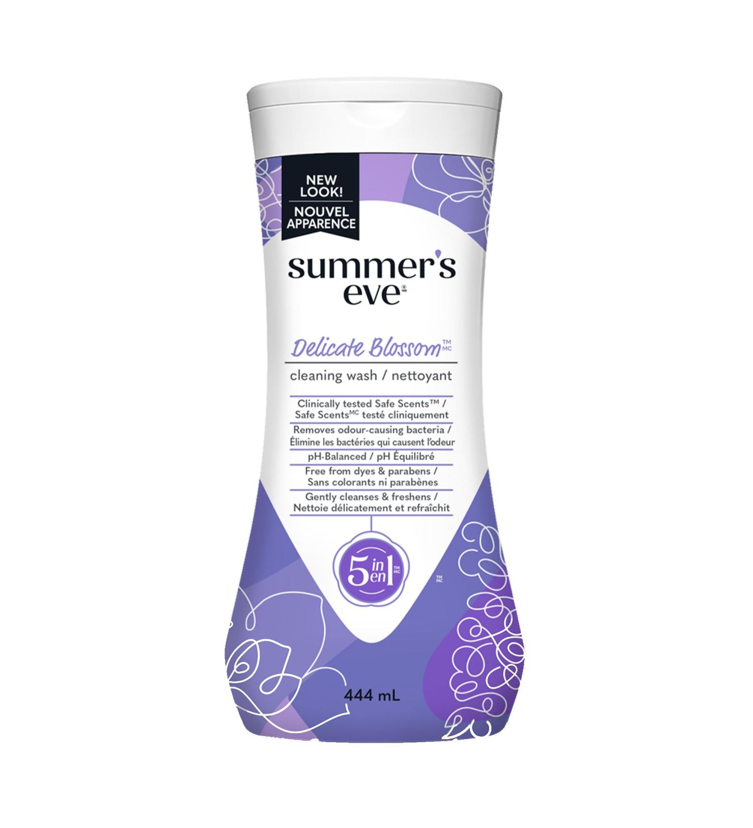 Summer's Eve Cleansing Wash Delicate Blossom Scent 444ml Fresh Delicate Blossom 444 ml (Pack of 1) - Buy Online on GoSupps.com