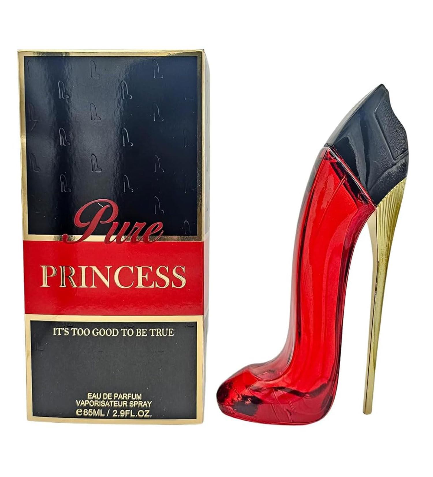Pure Princess High Heel Women Perfume Black/Red - 85ml / 2.9 Fl Oz Eau De Parfum Vaporisateur Spray - Long Lasting Oil France