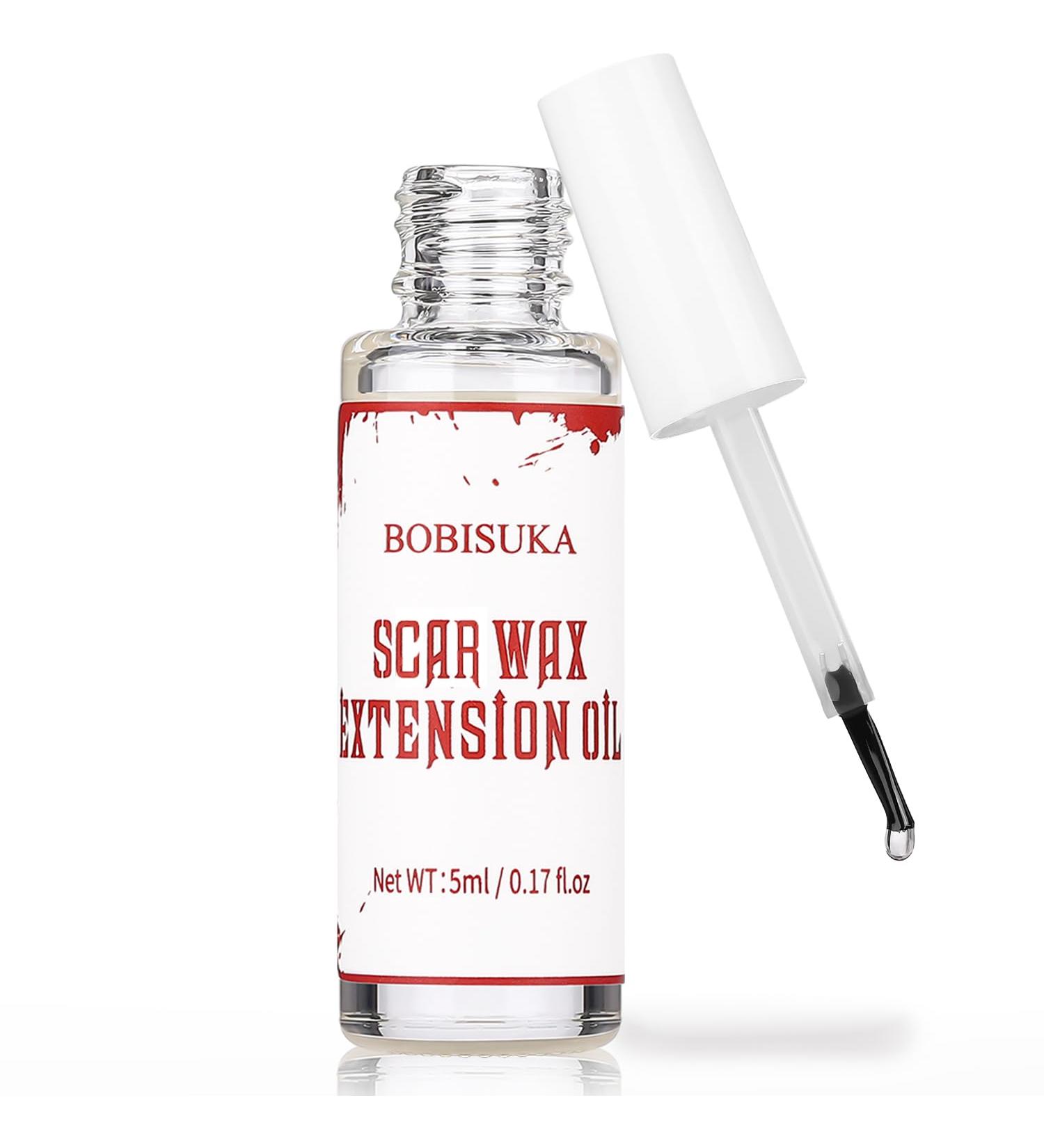 BOBISUKA Scar Wax Extension Oil - Professional SFX Makeup for Fake Wounds & Halloween Effects - Non-Sticky 0.17OZ - Buy Online on GoSupps.com