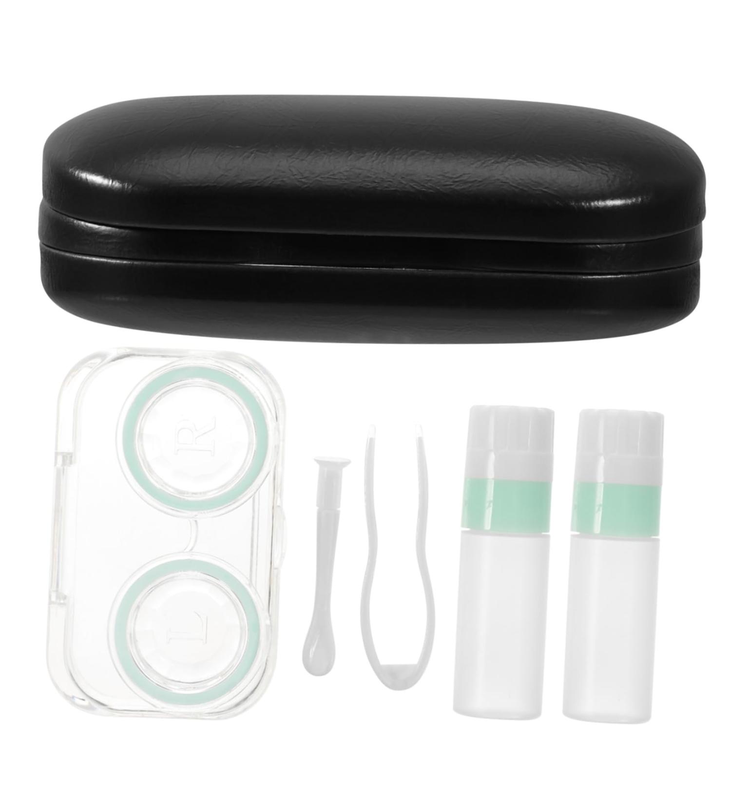 Lurrose Double-Layer Glasses Case | Multi-Purpose Contact Lens & Sunglasses Holder | 16x7x5.5cm | Ideal for Outdoor Use | International Shipping Available - Buy Online on GoSupps.com