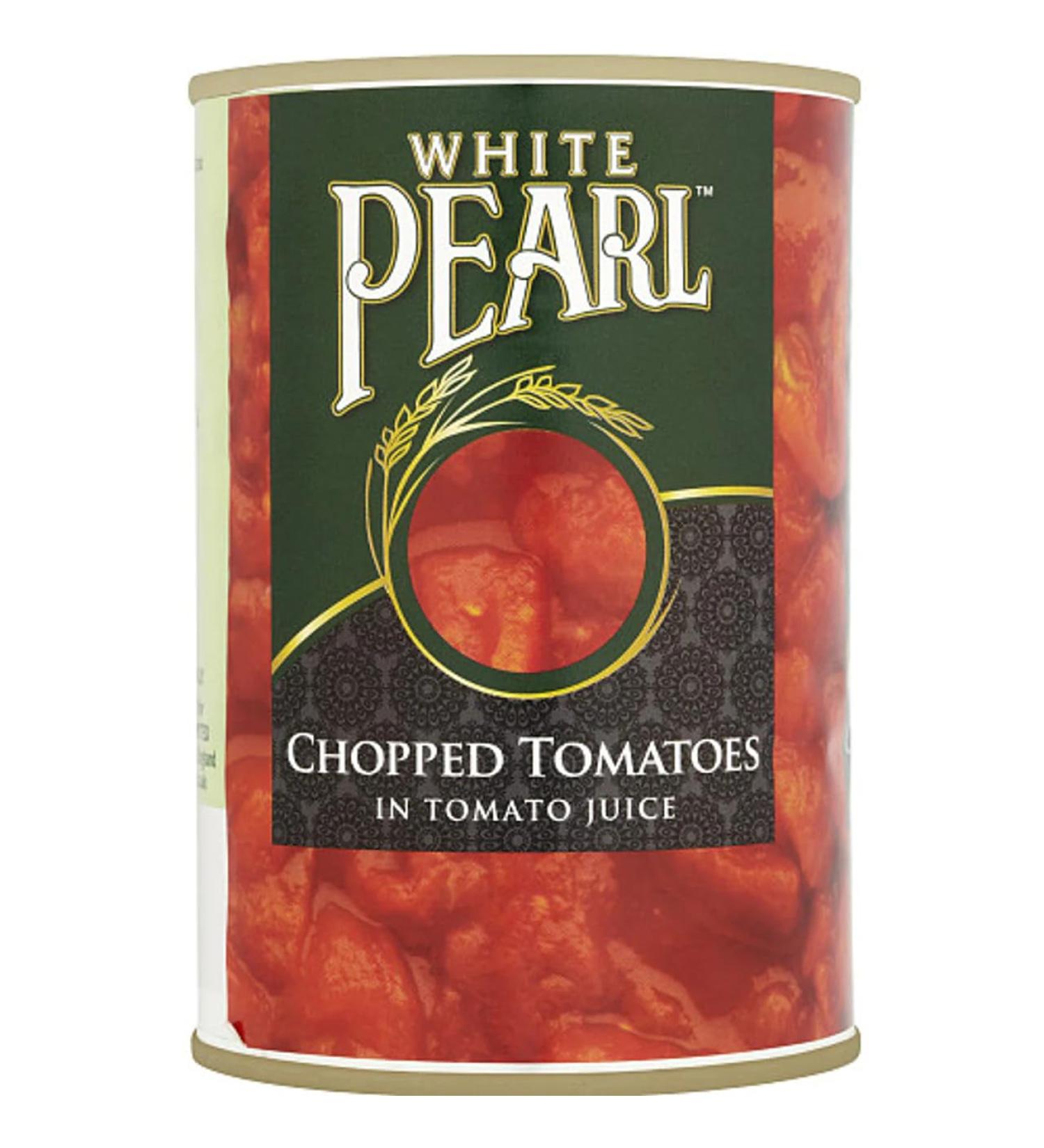 White Pearl Chopped Tomatoes in Tomato Juice 400g-Food