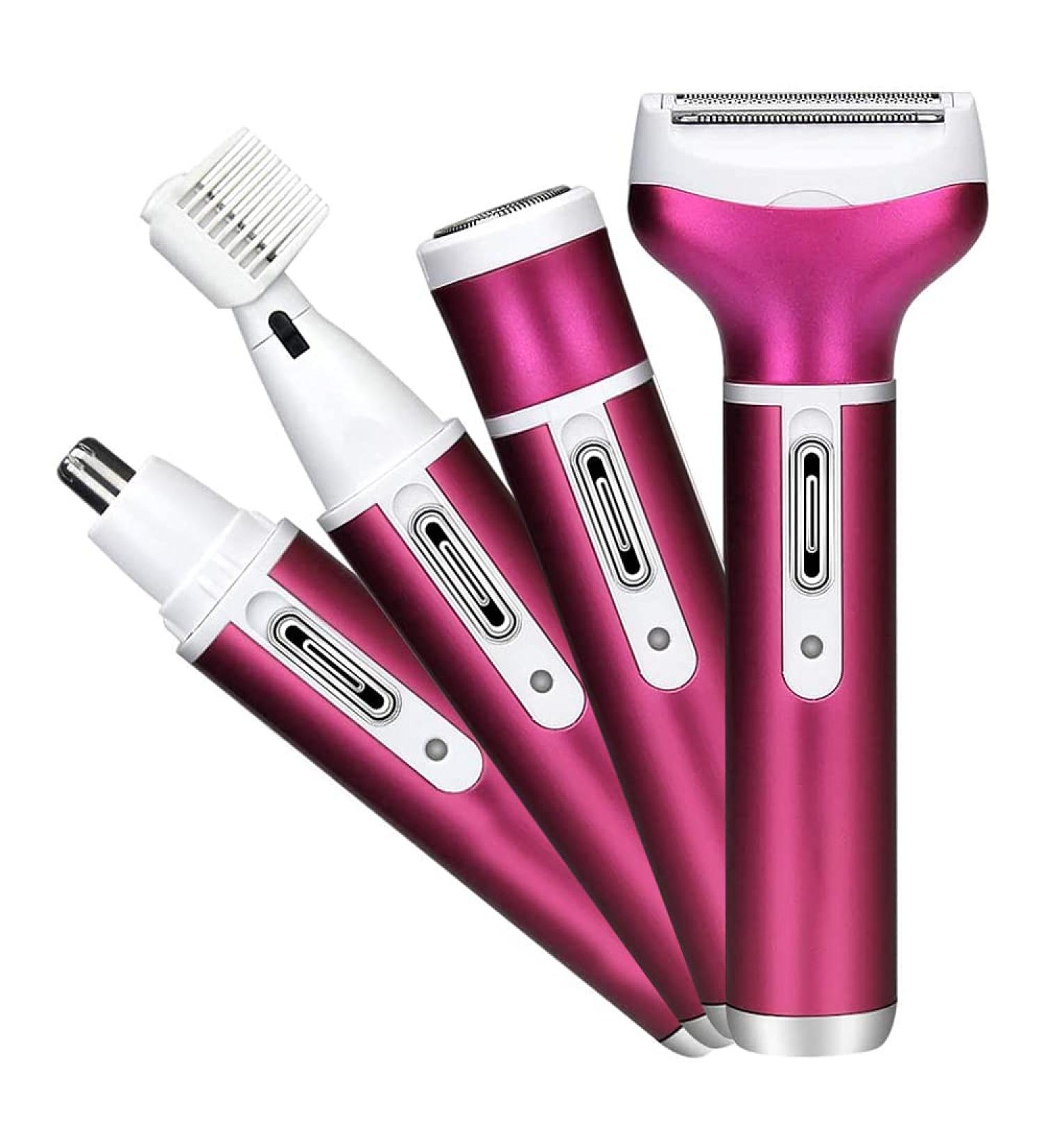 OOCOME 4 in 1 Women Bikini Trimmer & Electric Shaver - Rechargeable & Painless Hair Removal for Bikini Area, Nose, Armpit, Eyebrow & Facial - Buy Online on GoSupps.com