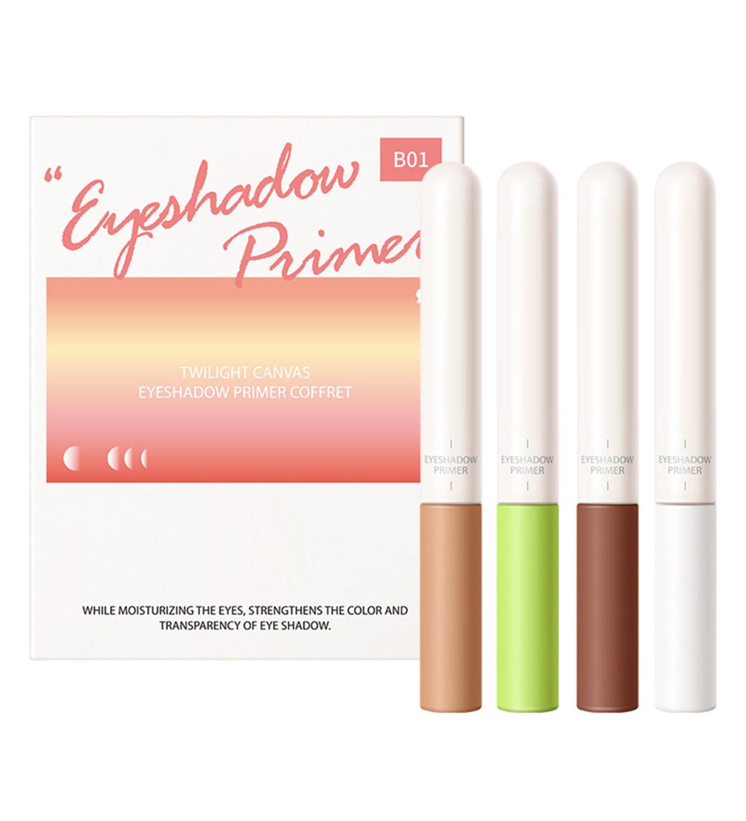 Eyeshadow Stick | 4 Colors Liquid Matte Eyeshadow for Quick Drying - High-pigmented Eyeshadow Cream Eyeshadow Primer Kit Prevent Oily Lids and Creasing Long Lasting Eye Shadow for Makeup Shzons B - Buy Online on GoSupps.com