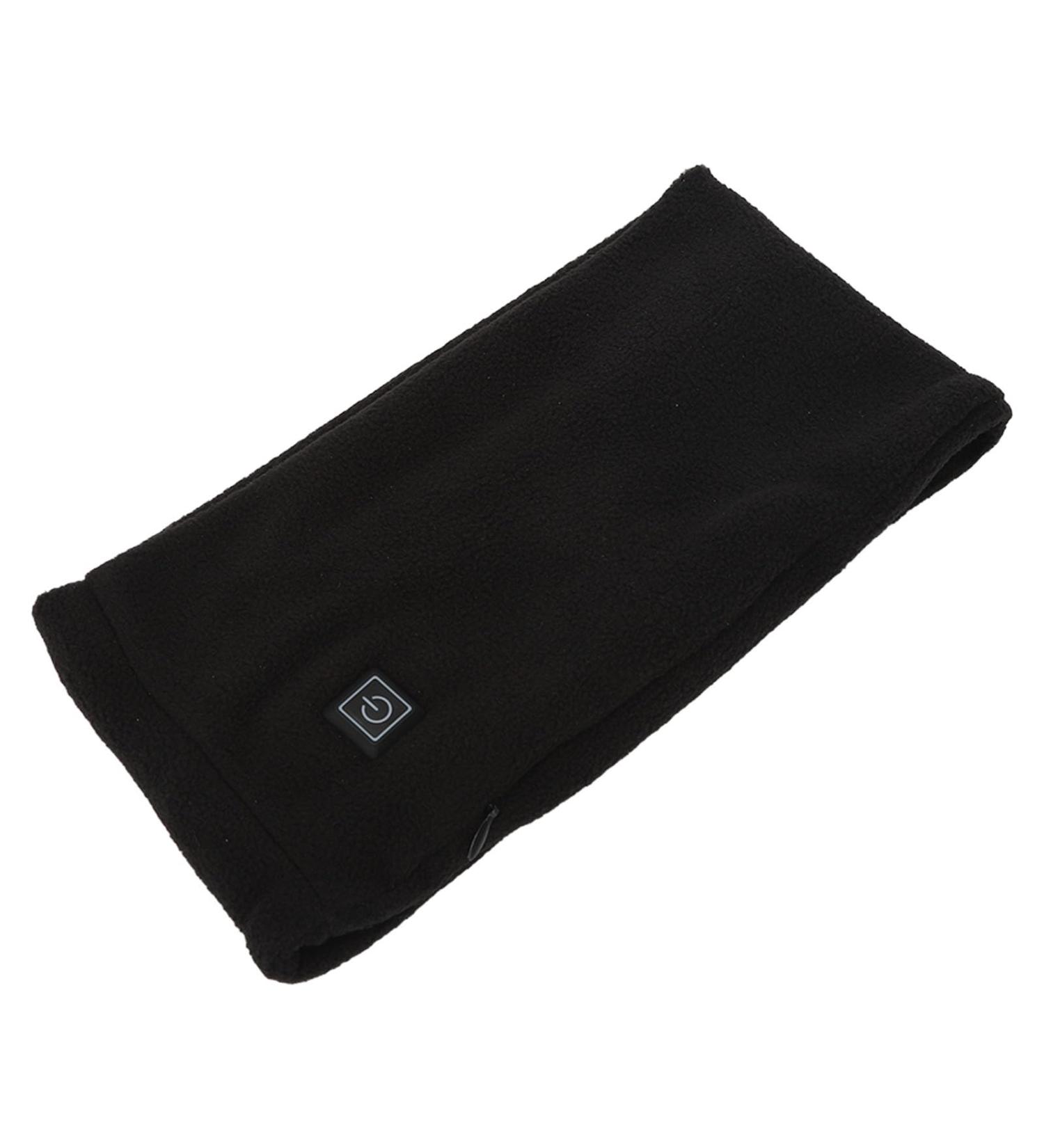Soft Black Heating Scarf - Versatile Electrically Heated Neck Wrap with 3 Adjustable Temperatures for Autumn Comfort - Buy Online on GoSupps.com