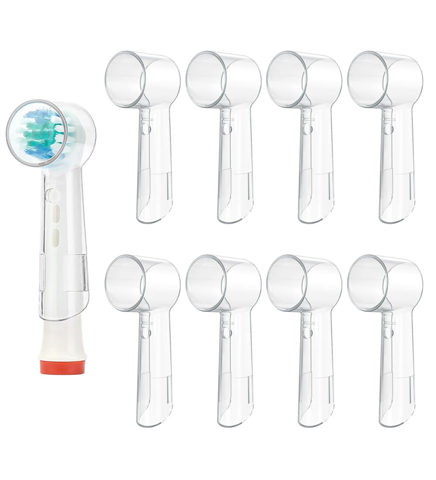 LOPHE Travel Portable Toothbrush Head Covers 8Pcs Plastic Toothbrush Head Protector Cap Dustproof Electric Toothbrush Protective Case for Home Outdoor Camping Hiking Travel Bathroom 8 Transparent - Buy Online on GoSupps.com