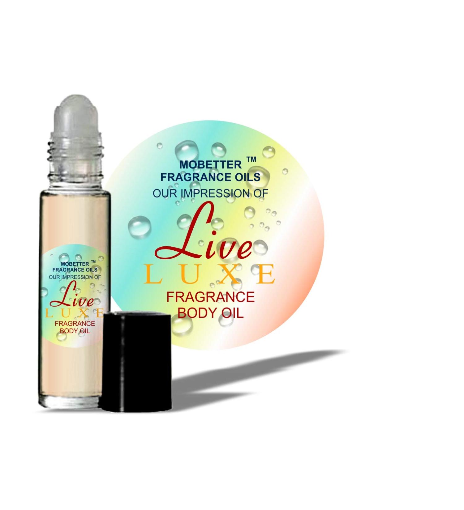 MOBETTER FRAGRANCE OILS' Our Impression of Live Luxe (W) Body Oil 1/3 oz roll on Glass Bottle