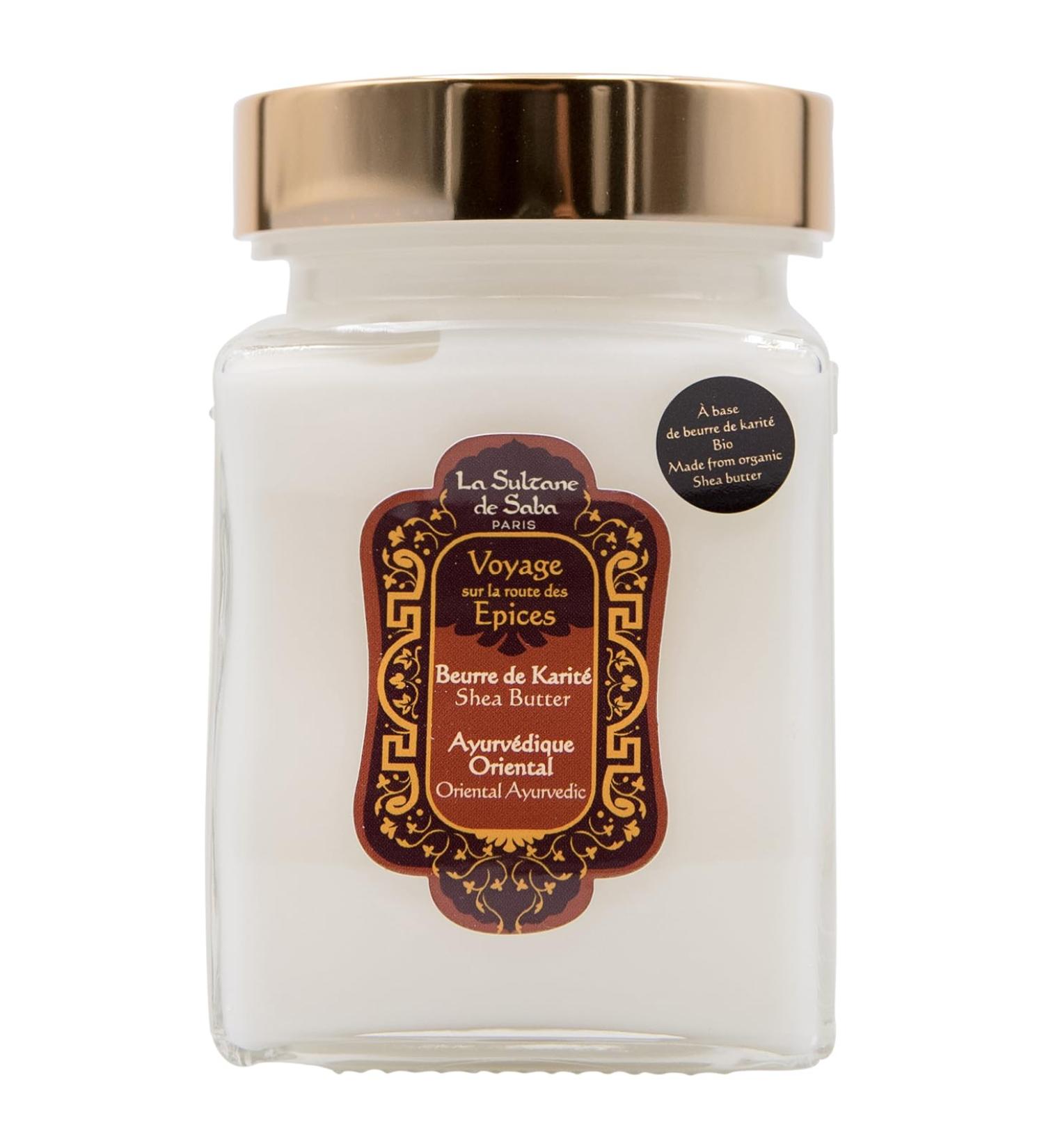 La Sultane de Saba - Ayurvedic Shea Butter Amber Vanilla Patchouli scent 300gr - Traveling on the road of Spices - Ayurvedic treatment