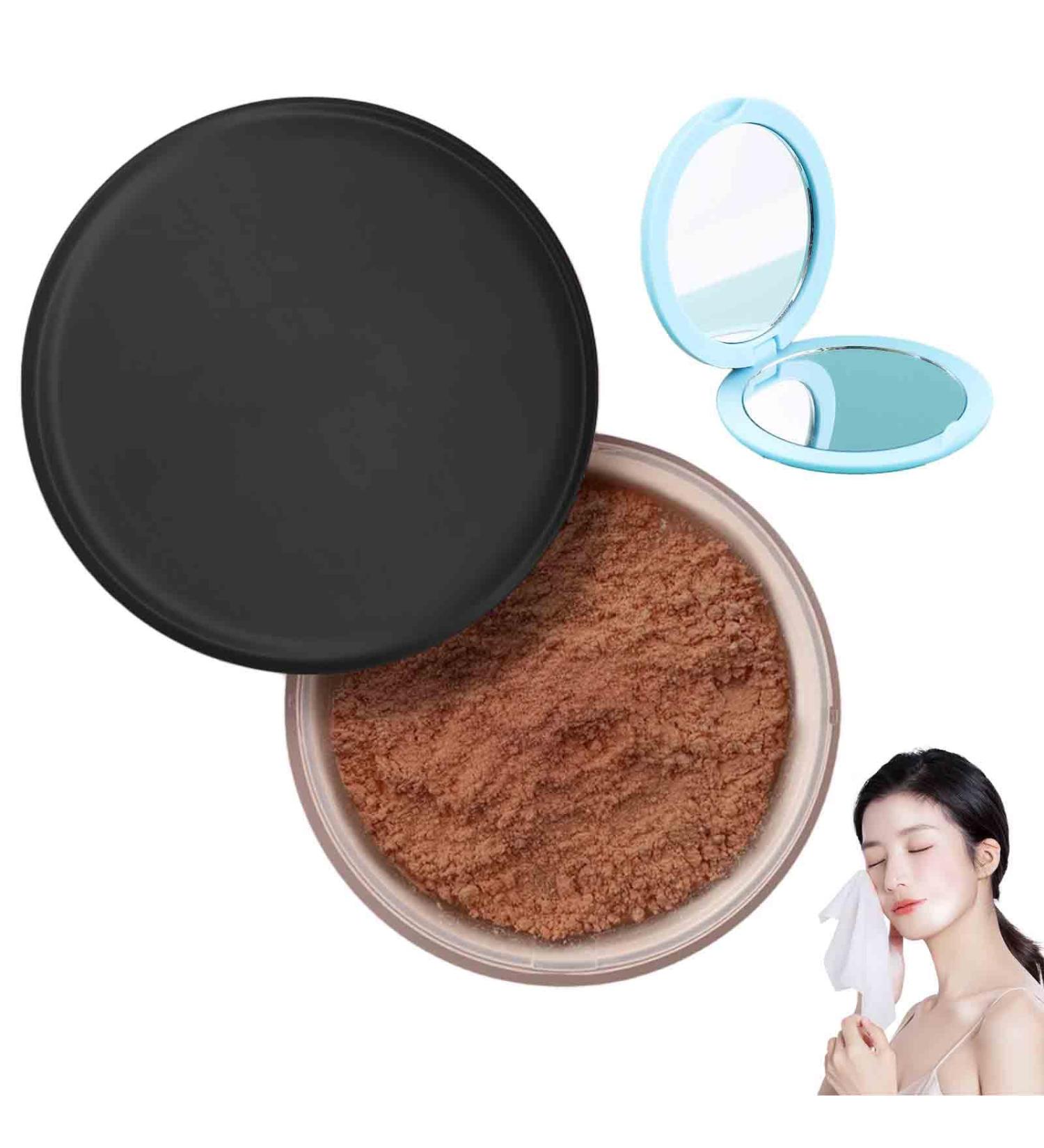 Allaura Beauty Blurring Powder Allaura Beauty Pink Setting Powder Blurring Setting Powder by Allaura Blurring Setting Powder for All Skin Tones (Dark/Deep) - Buy Online on GoSupps.com