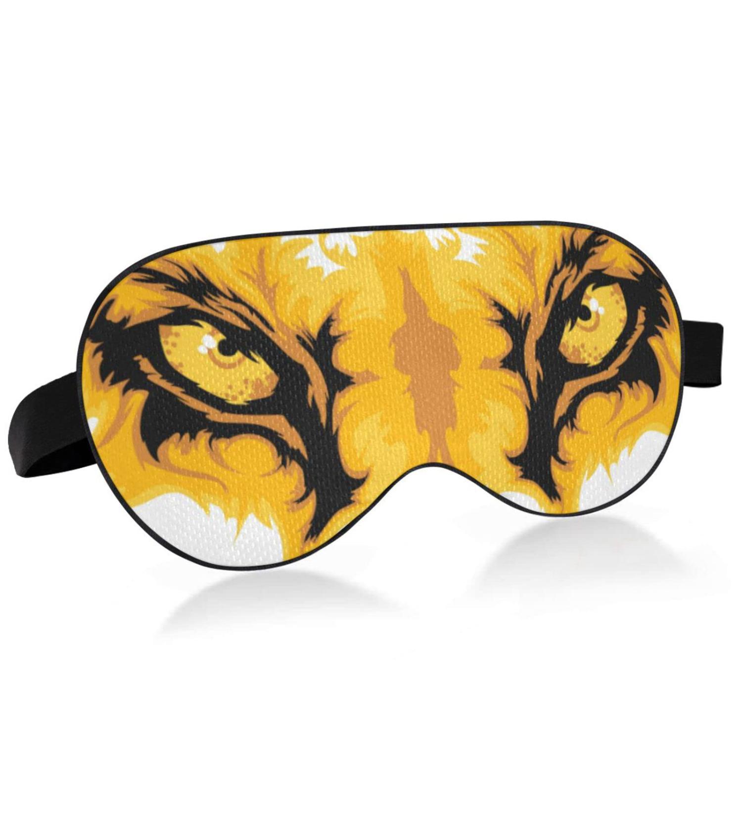 Lion Eyes Sleep Mask - Comfortable Light Blocking Eye Mask for Women & Men - Adjustable Strap for Travel, Shift Work - Night Blindfold - Buy Online on GoSupps.com
