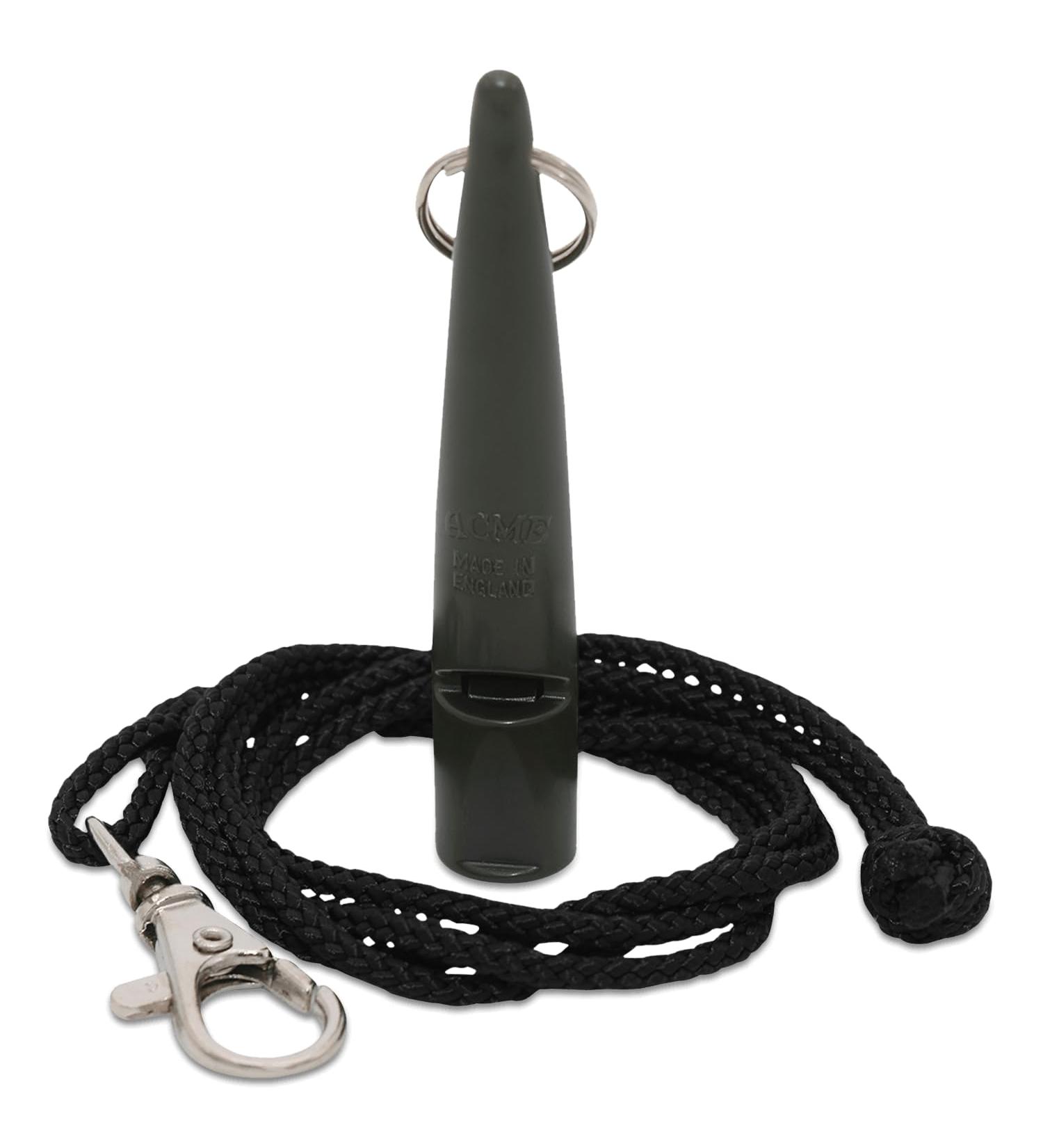 ACME Dog Whistle No. 211.5 - Original Loud Whistle from England + FREE Strap - Khaki Green - International Shipping Available - Buy Online on GoSupps.com