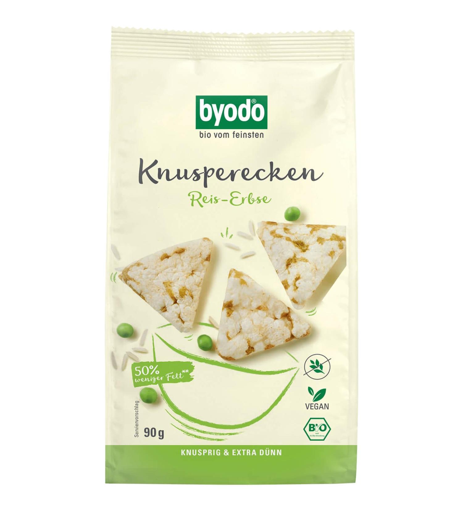  ByoDo Byodo Crispy Coins with Rice and Peas (90g) - Organic - Buy Online on GoSupps.com