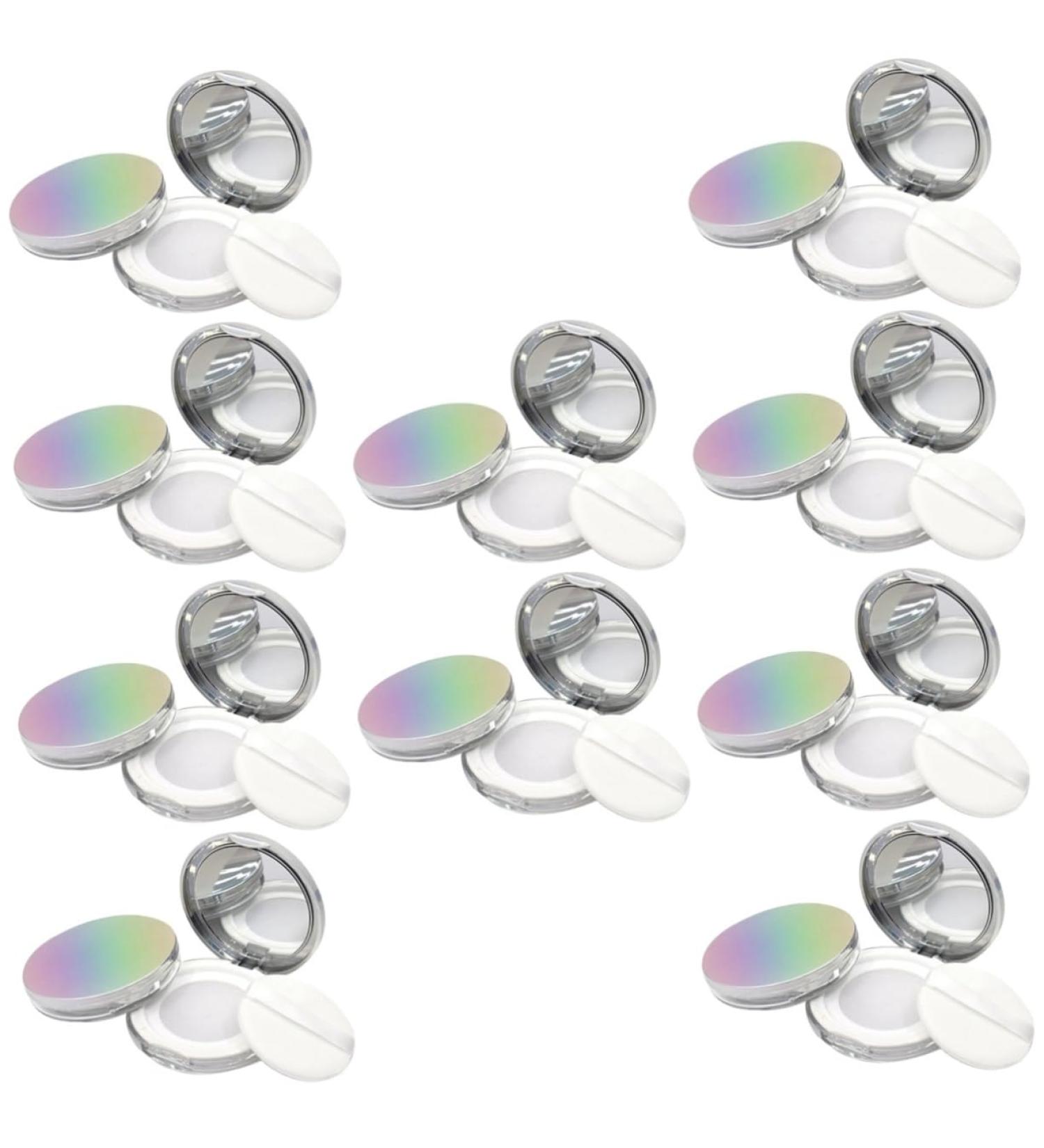Balacoo 10 Pcs Powder Box Make up Holder Powder for Women Makeup Powder Containers Elastic Foundation Box 7.5x7.5cmx5pcs Assorted Colorx5pcs - Buy Online on GoSupps.com