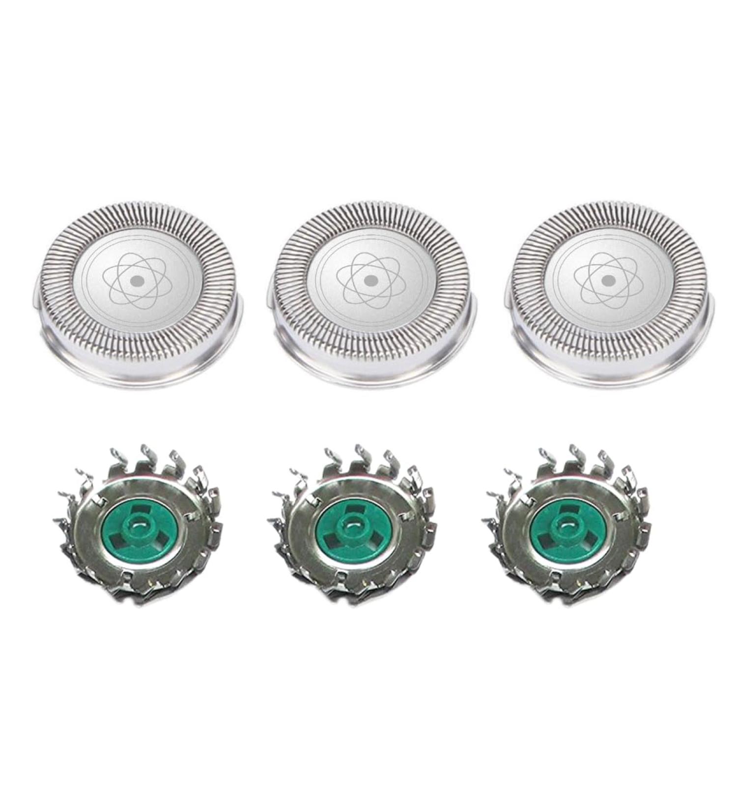 Replacement Shaver Heads Set of 3 for Philips Norelco HQ64 HQ54 HQ5705 HQ6070 HQ6073 7310XL PT710 - International Shipping Available - Buy Online on GoSupps.com