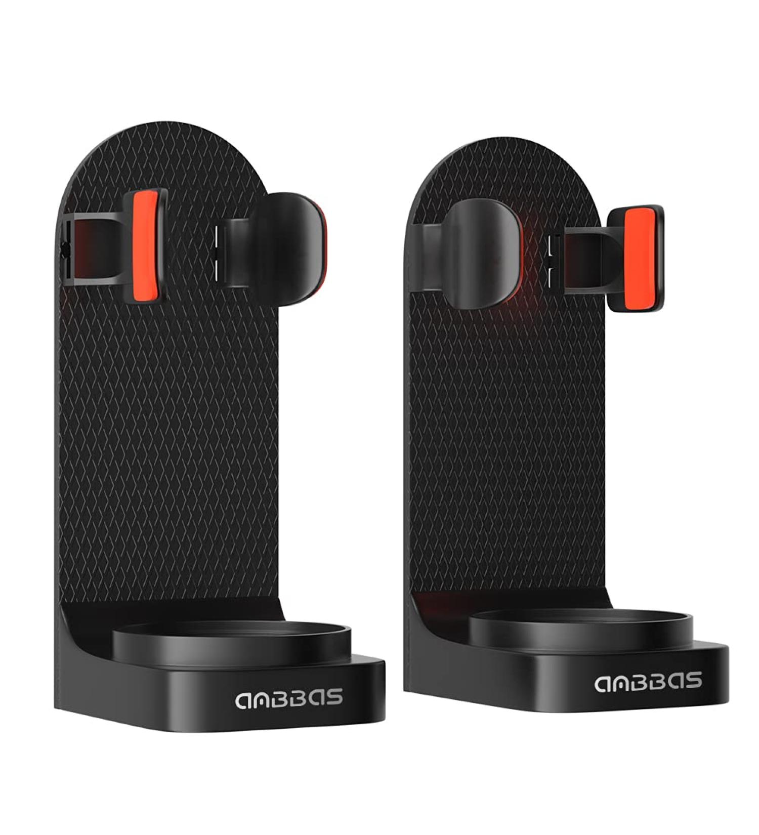 2pcs Wall Mounted Shaving Holder Black ABS Assembly Type Multipurpose Stand for Shaving Brushes and Razors - Buy Online on GoSupps.com