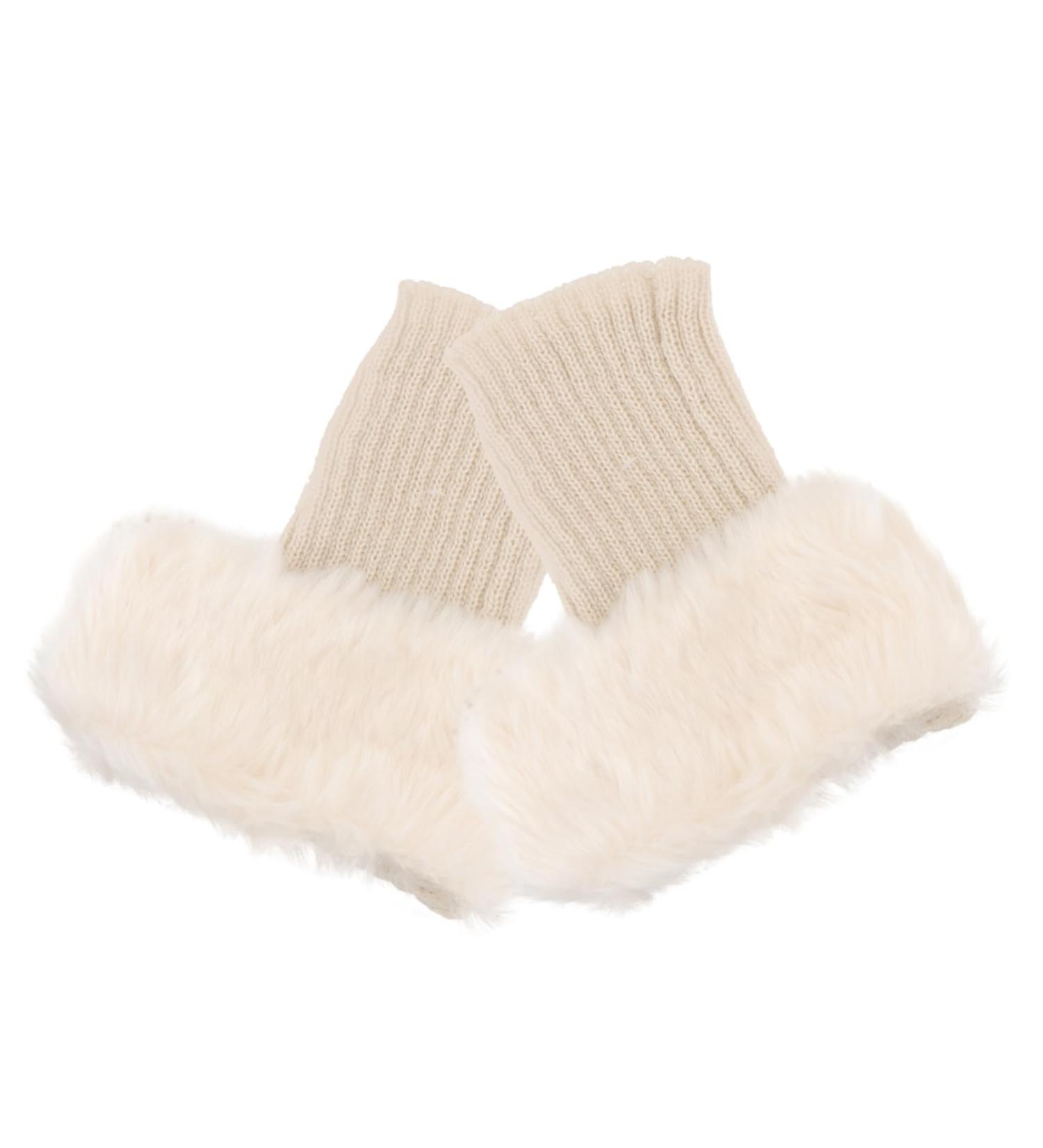 Buy ToddMomy 2 Pairs of Fashionable Fur Leg Warmers & Short Ankle Cuffs - Stylish Acrylic Boot Socks for Women | International Shipping Available - Buy Online on GoSupps.com