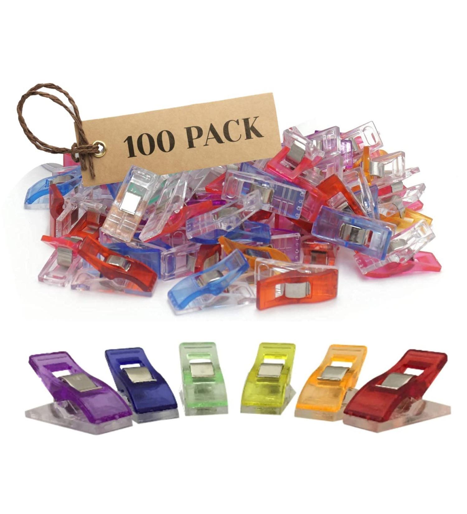 PERFORMORE 100 Pack Multipurpose Sewing & Quilting Clips - Durable Multicolored Magic Clips for Crafting & Hanging - Buy Online on GoSupps.com