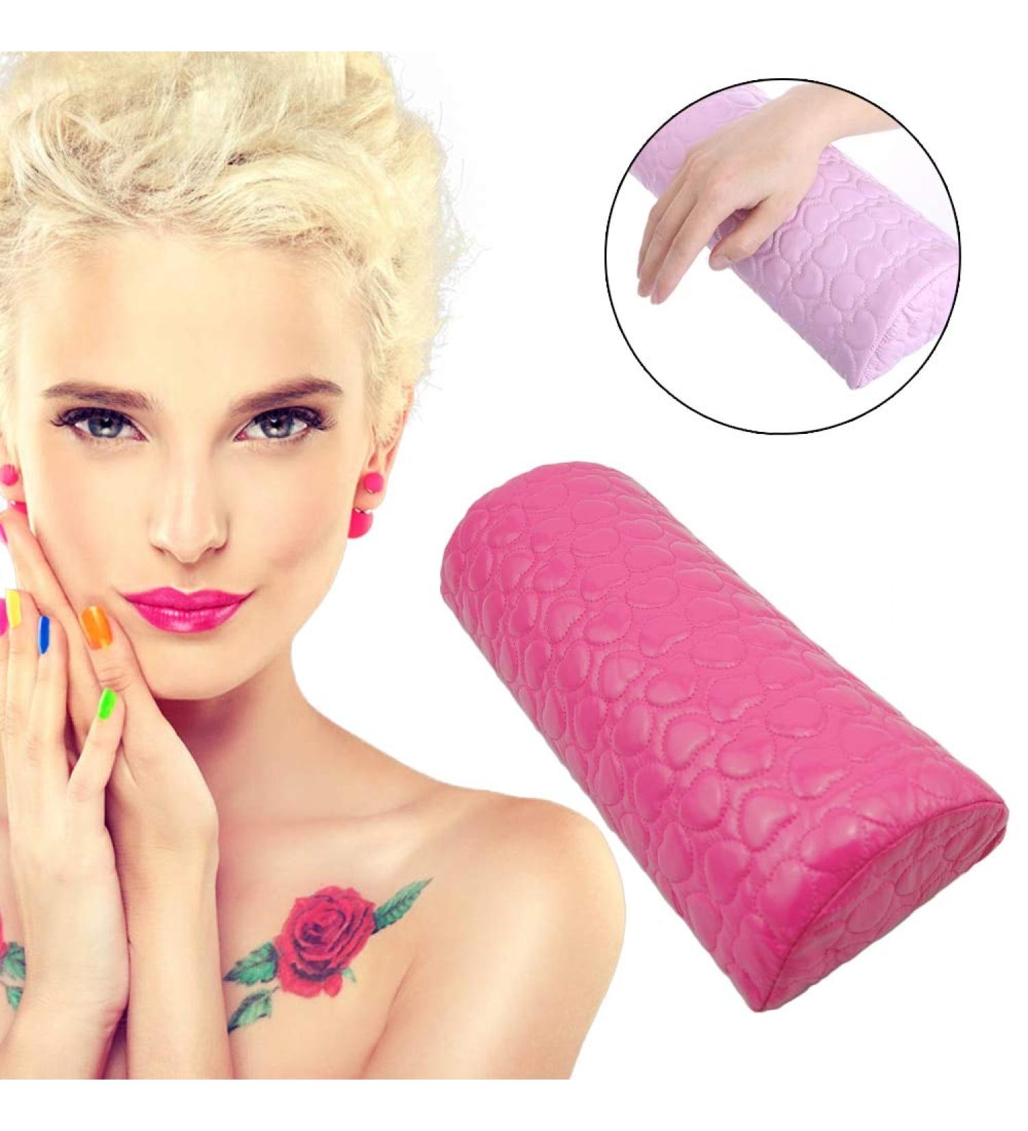 Nails Art Hand Cushion Sponge Pillow Holder Soft Arm Rest Manicure Tool Nail Form - (Color: Pink) - Buy Online on GoSupps.com