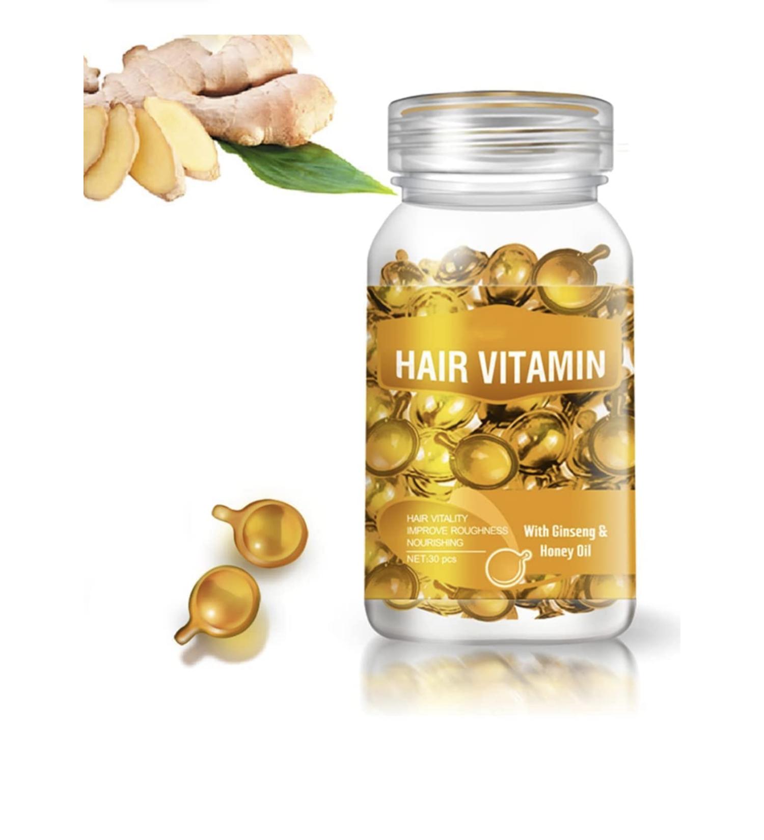Hair Vitamin Serum Capsule with Vitamin C Argan Avocado Oil (orange) - Buy Online on GoSupps.com
